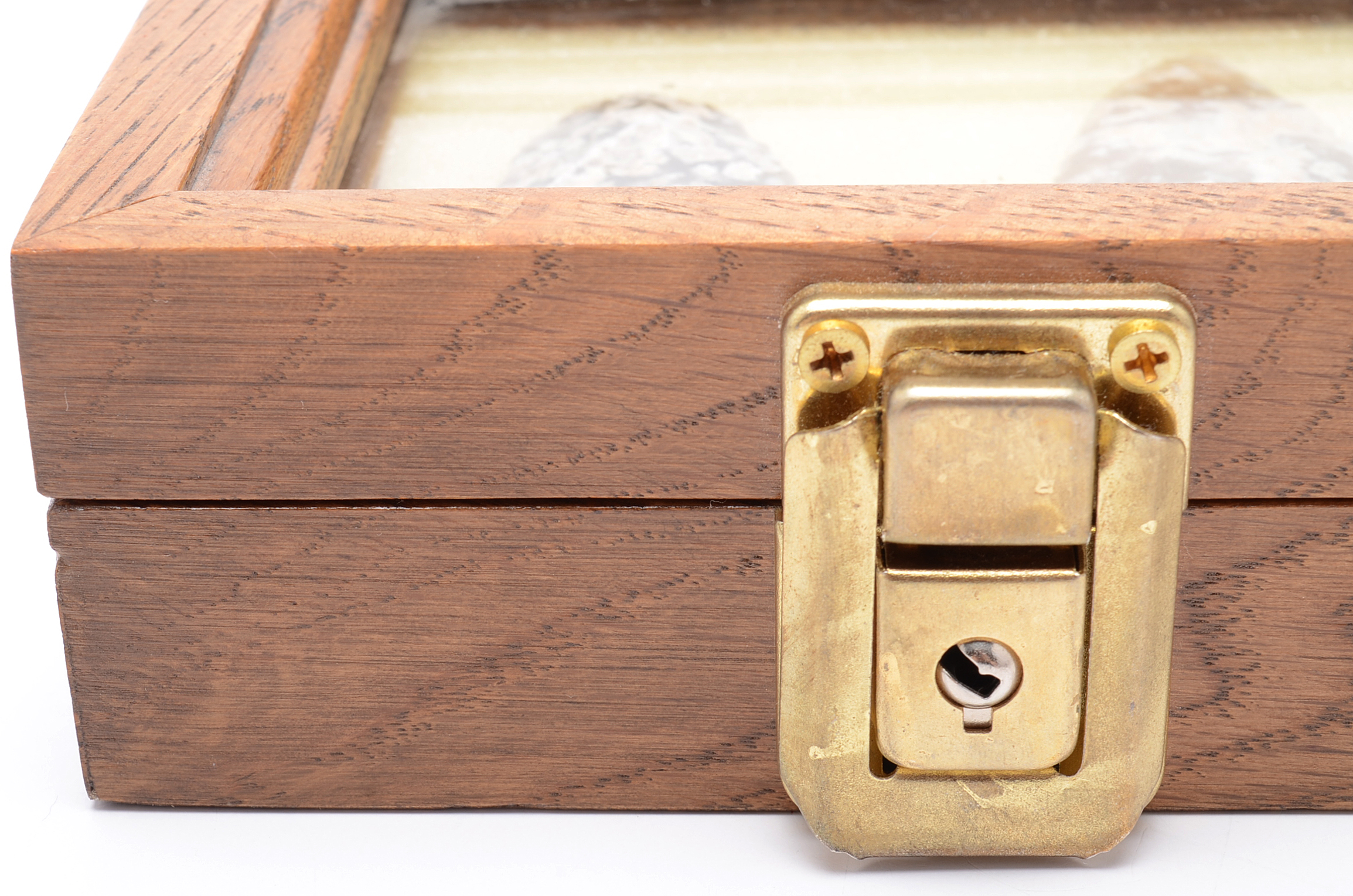 Quartzite Arrowheads in Display Case