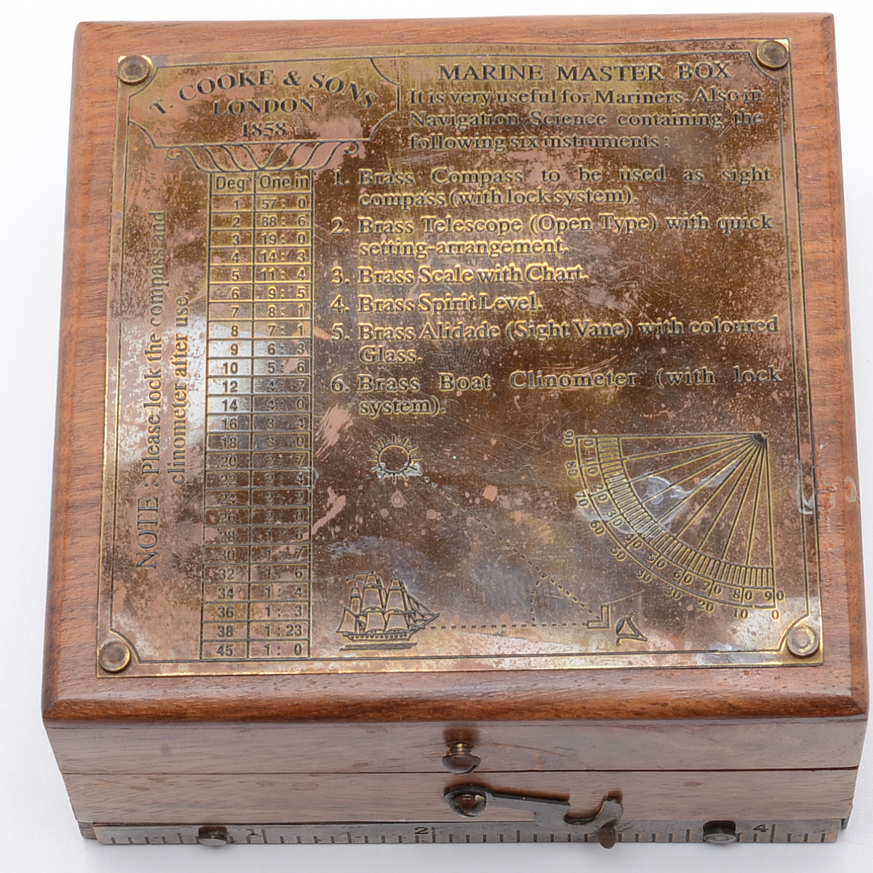 "Marine Master Box" Navigational Instrument By T. Cooke & Sons
