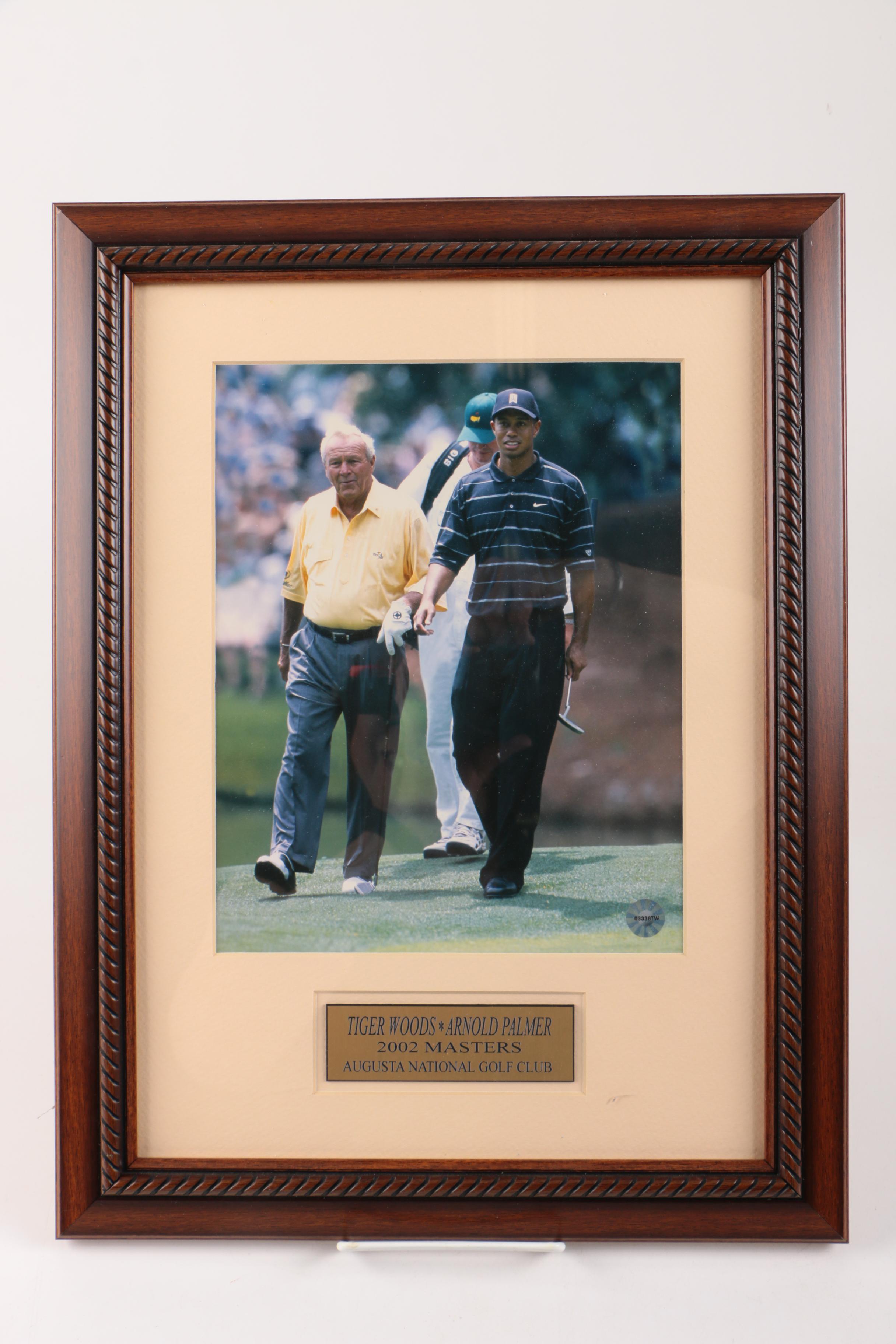Three Photographic Plaques of Golfers