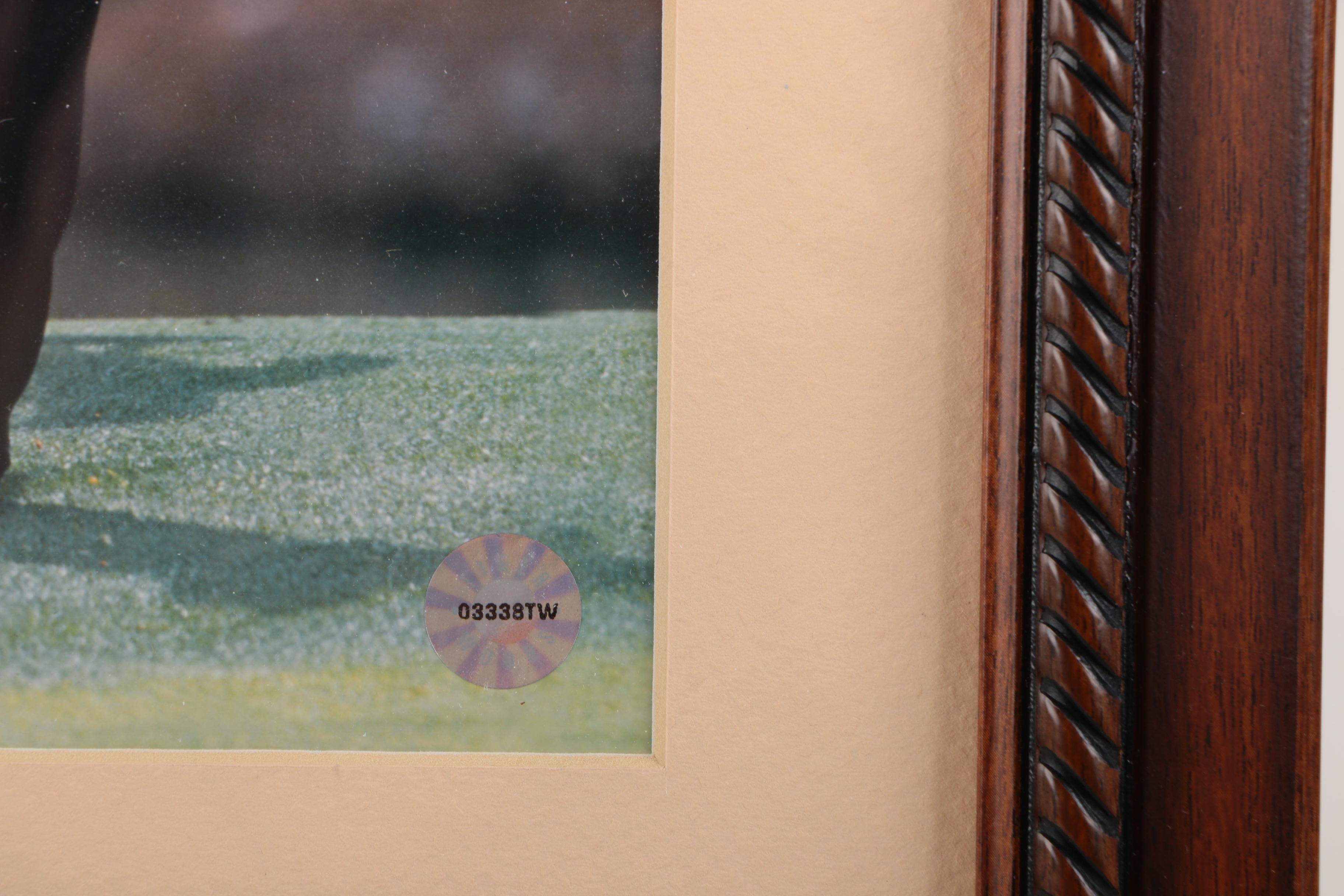 Three Photographic Plaques of Golfers