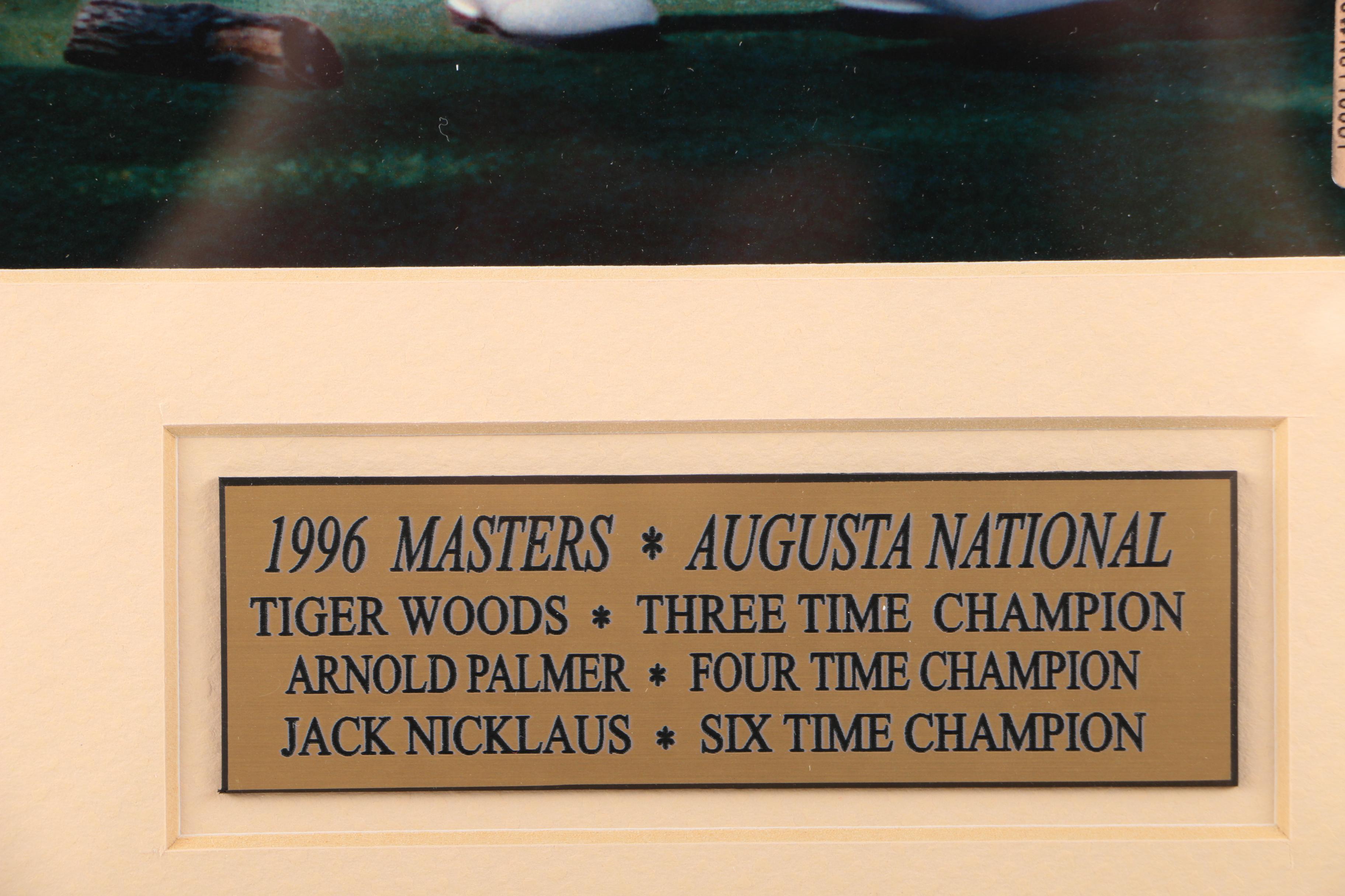 Three Photographic Plaques of Golfers