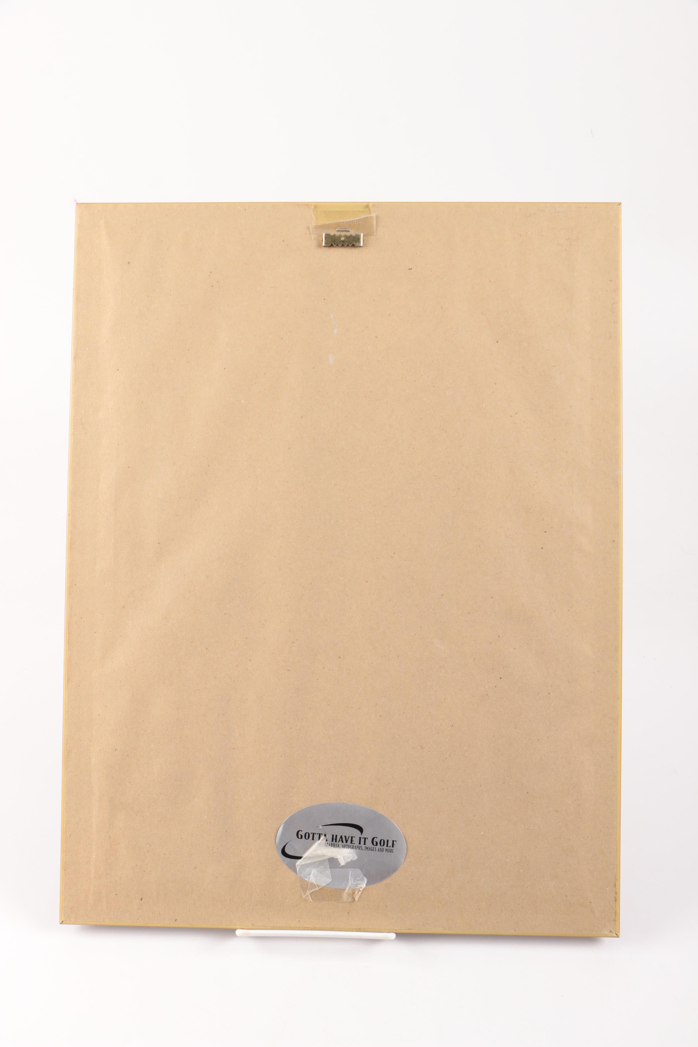 Three Photographic Plaques of Golfers