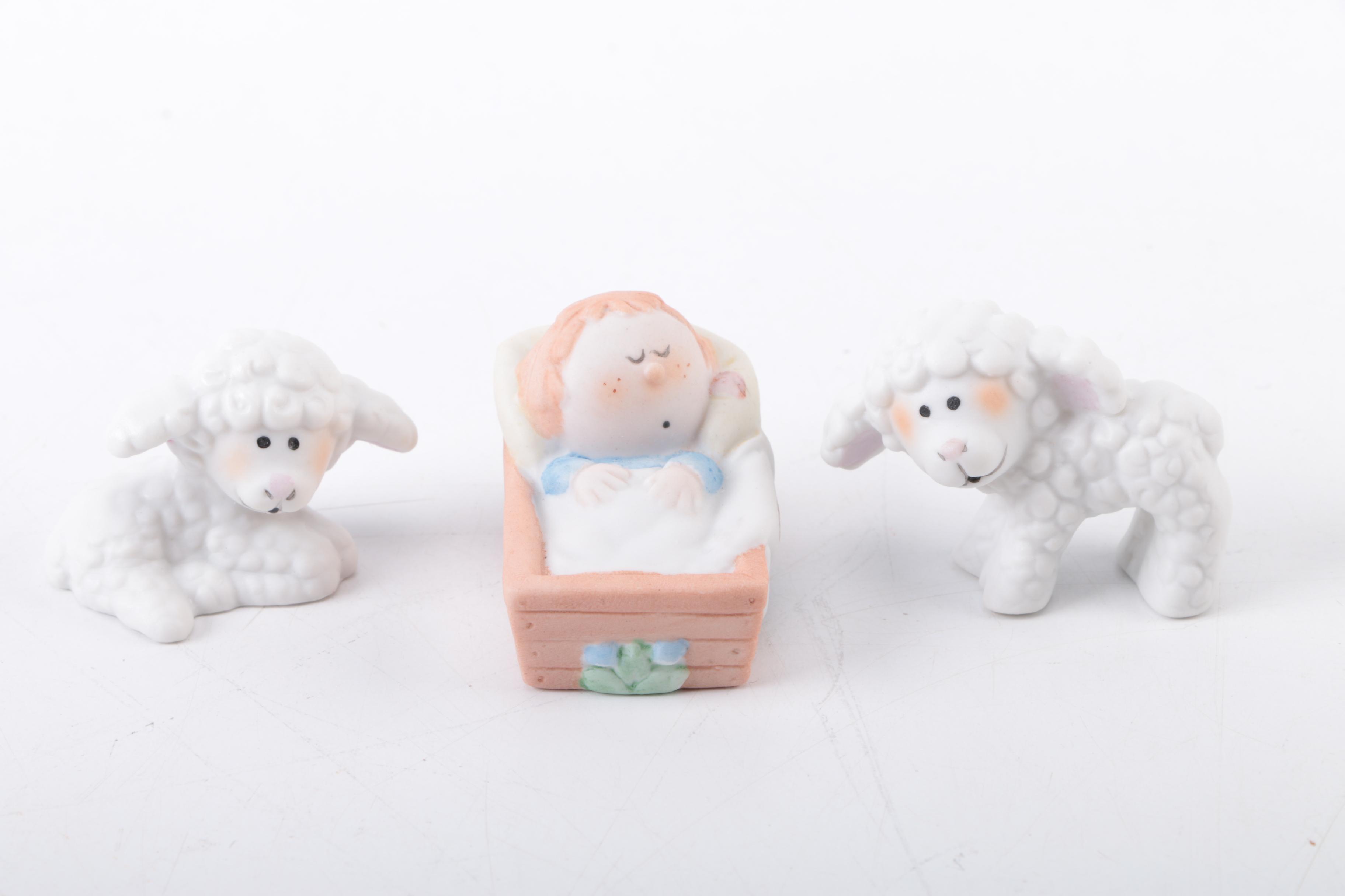 Bumpkins Porcelain Nativity Figurines