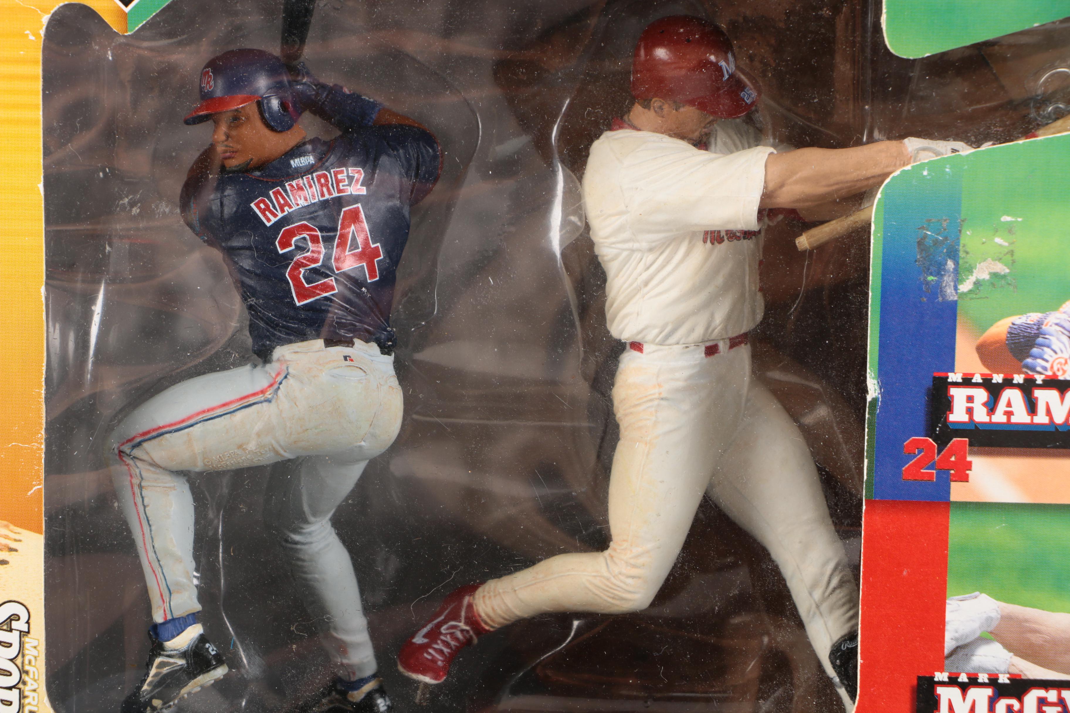 2000 McFarlane Sportspicks Mark McGwire and Manny Ramirez Figures
