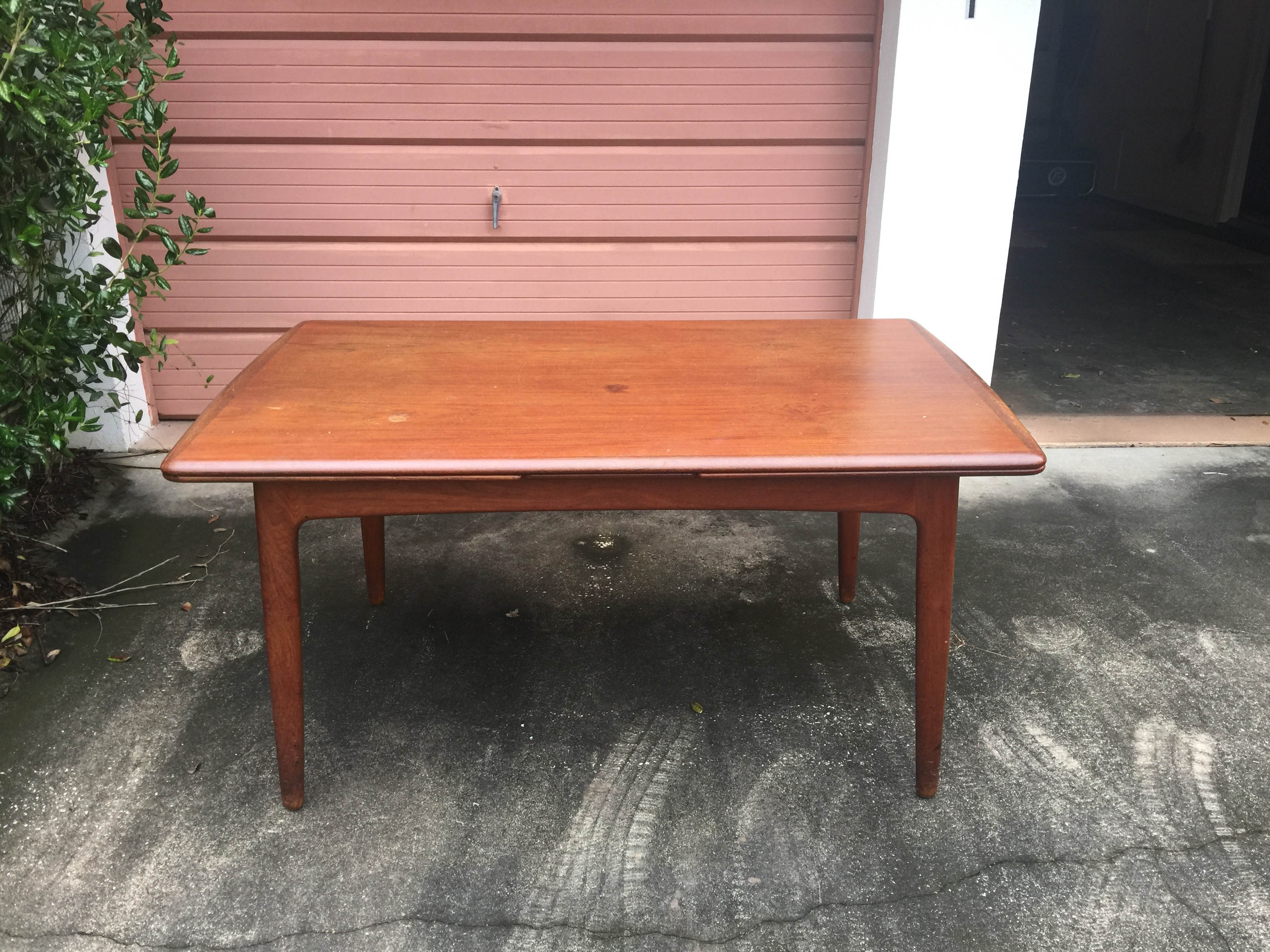 Danish Modern Table by Svend Madsen with Chairs by Benny LInden