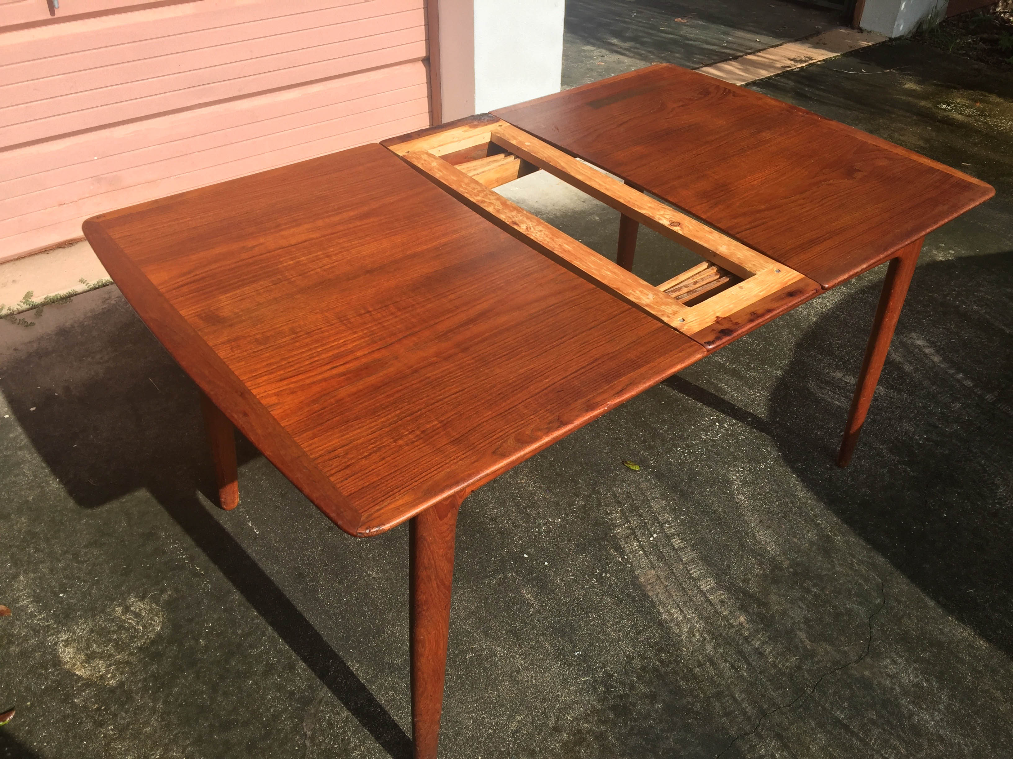 Danish Modern Table by Svend Madsen with Chairs by Benny LInden