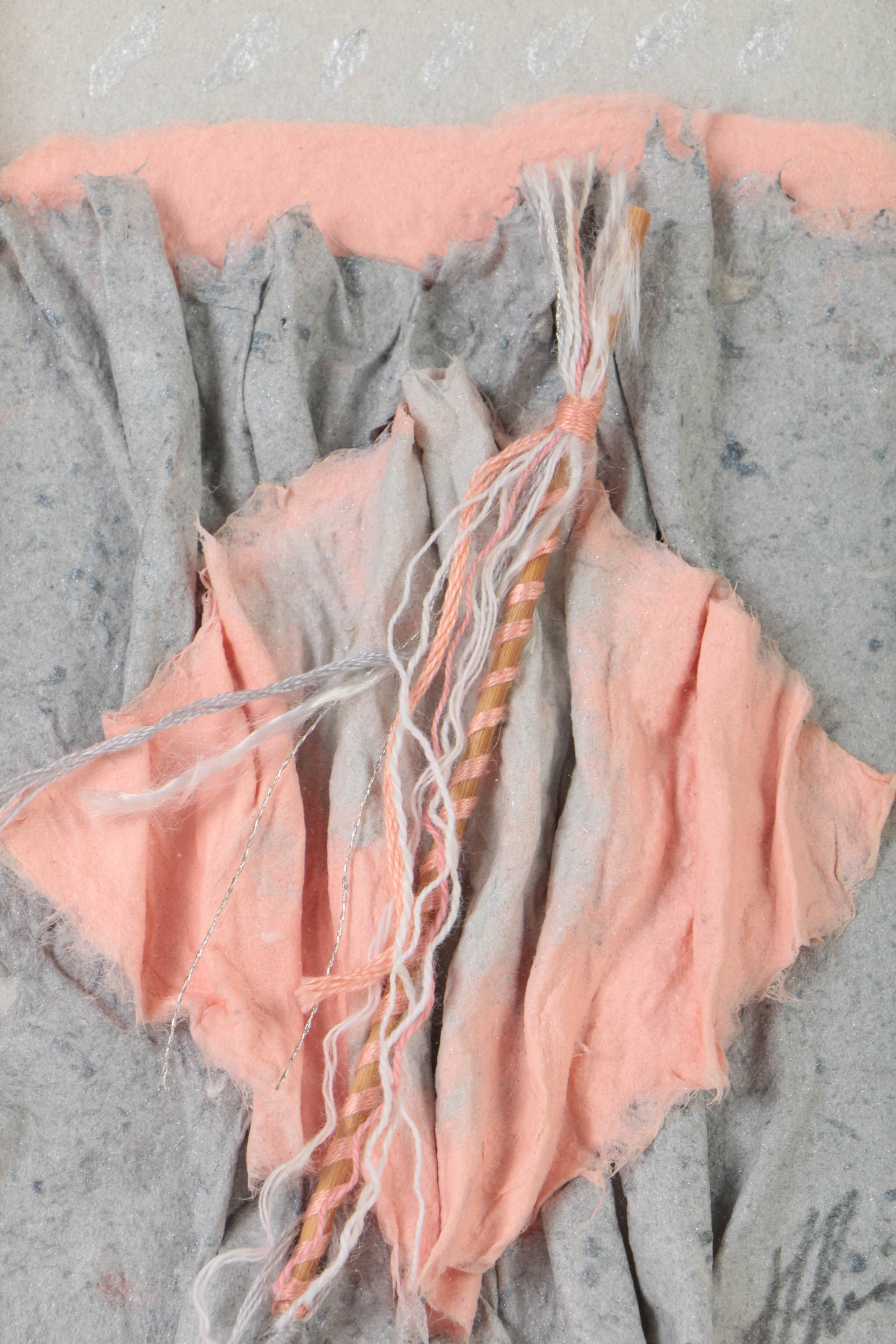 Hannah Price Mixed Media Handmade Paper Collage on Board