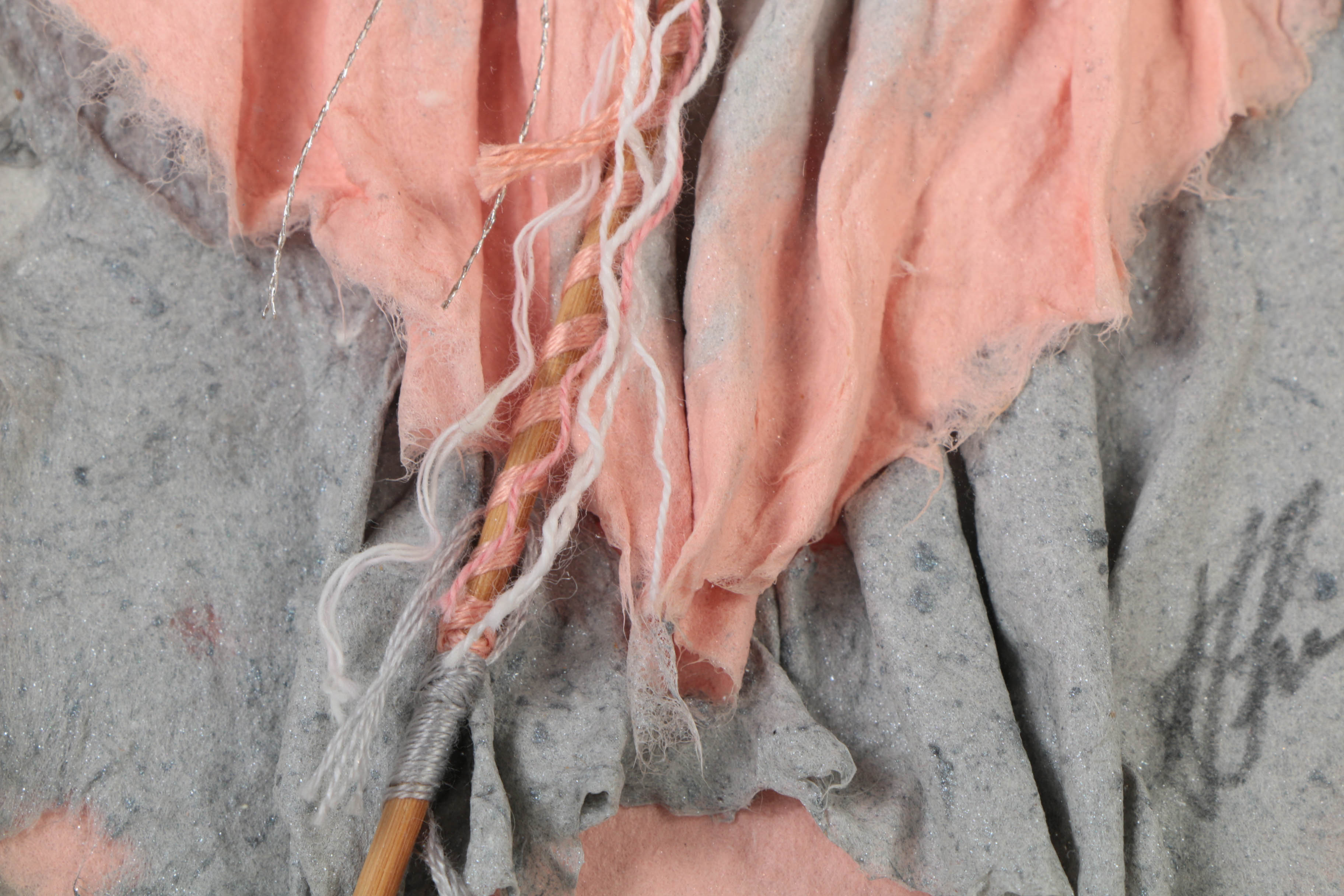 Hannah Price Mixed Media Handmade Paper Collage on Board