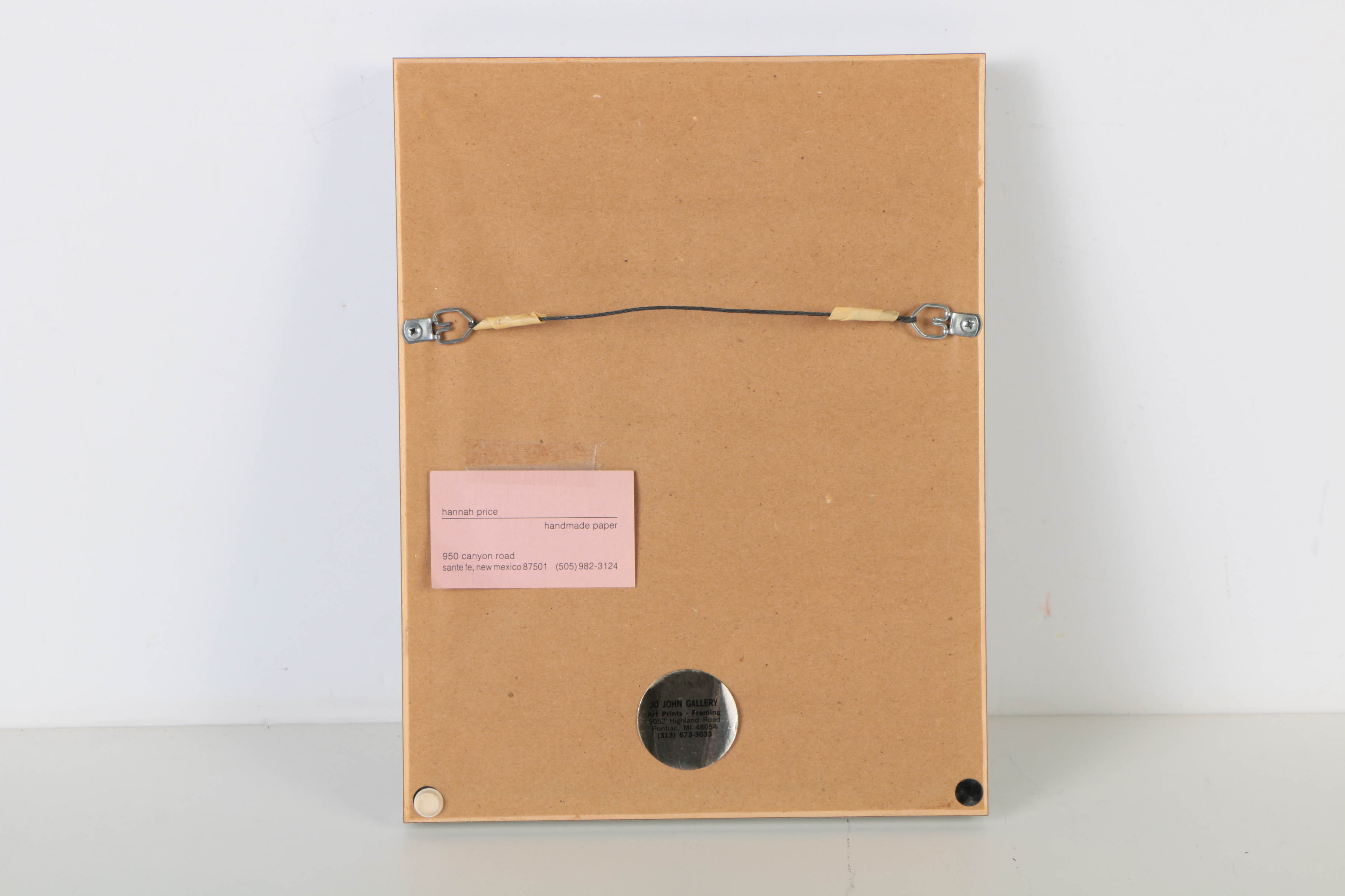 Hannah Price Mixed Media Handmade Paper Collage on Board