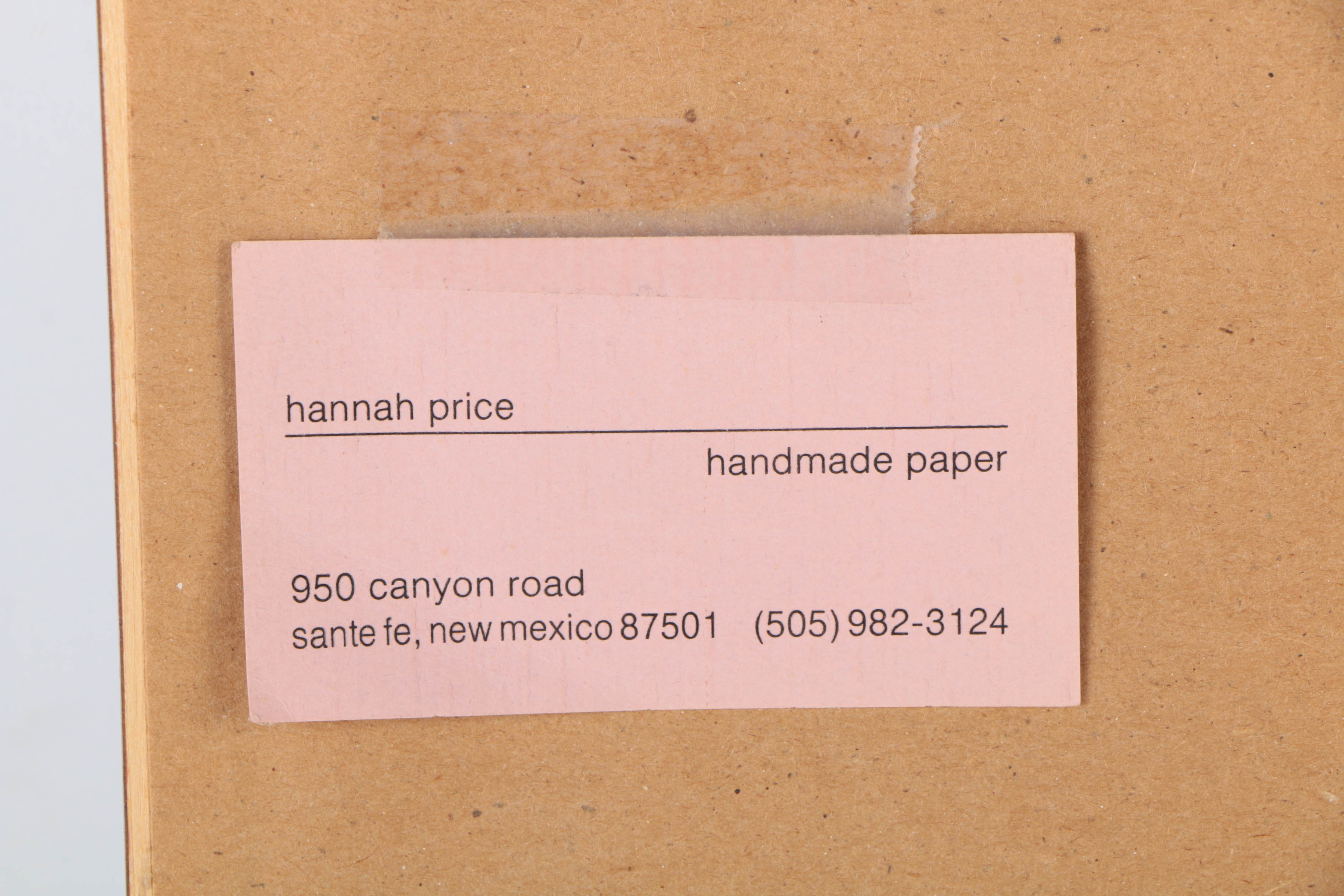 Hannah Price Mixed Media Handmade Paper Collage on Board