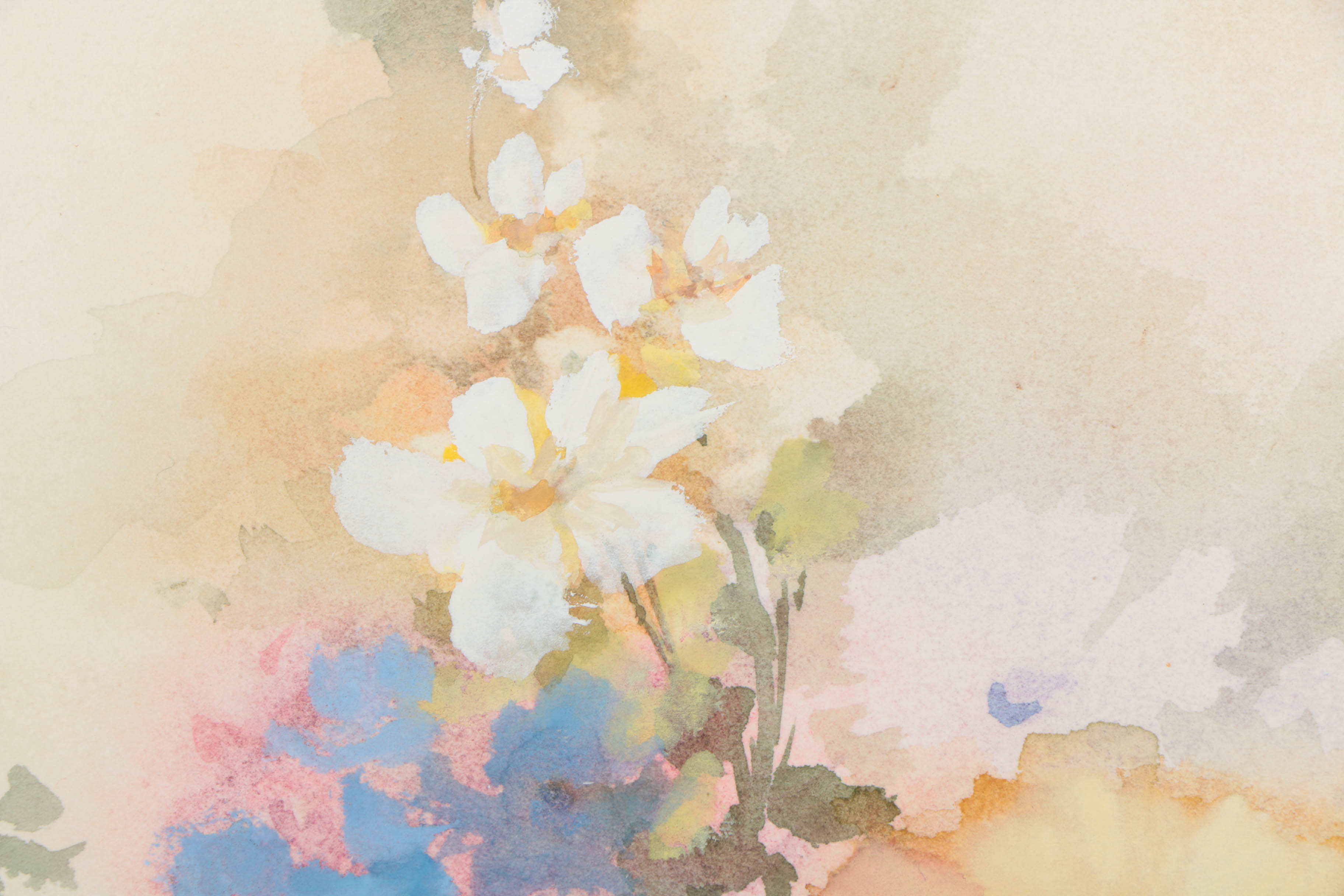 Jane Rocheleau Original Watercolor Painting of Flowers