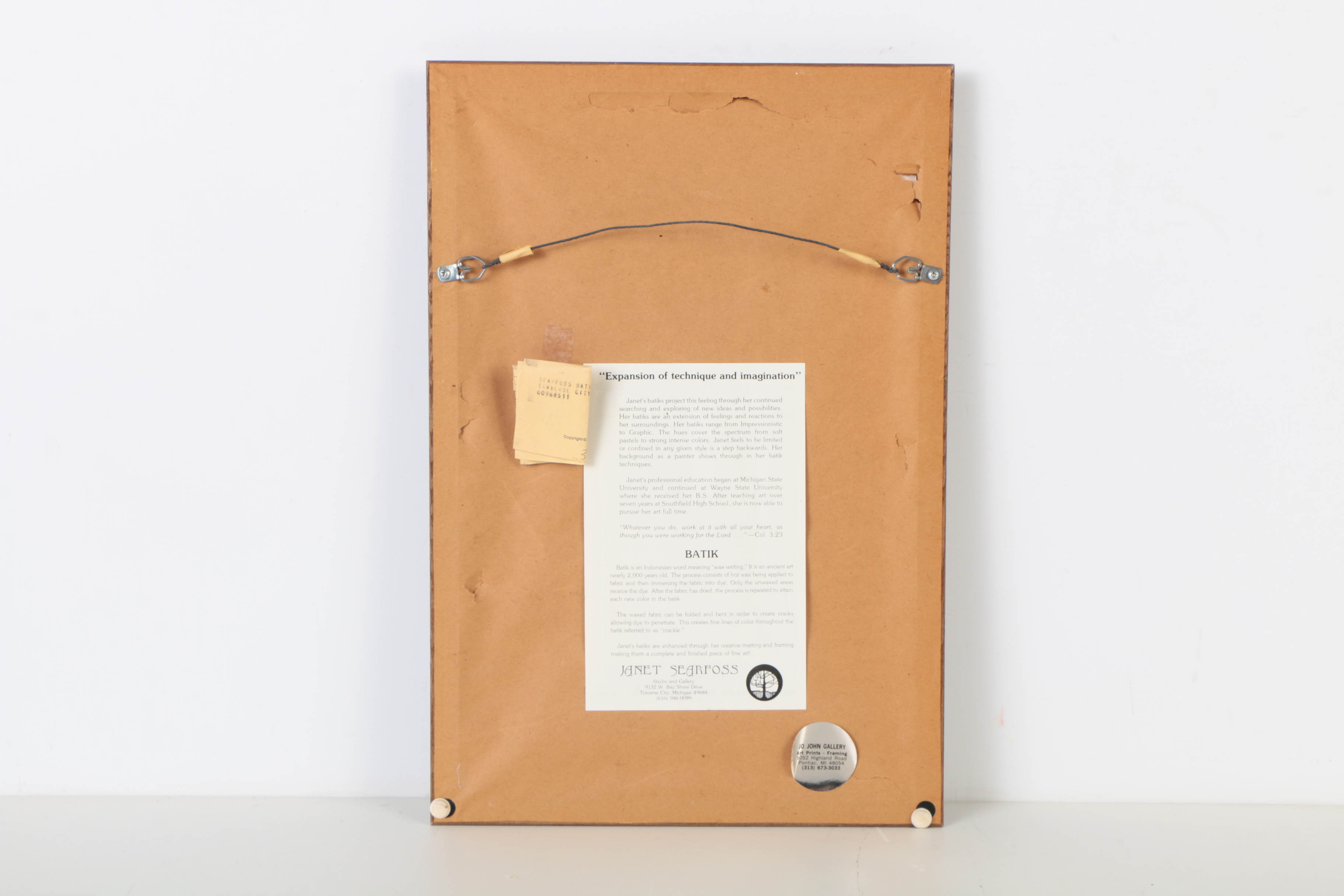 Janet Searfoss Batik of a Parrot