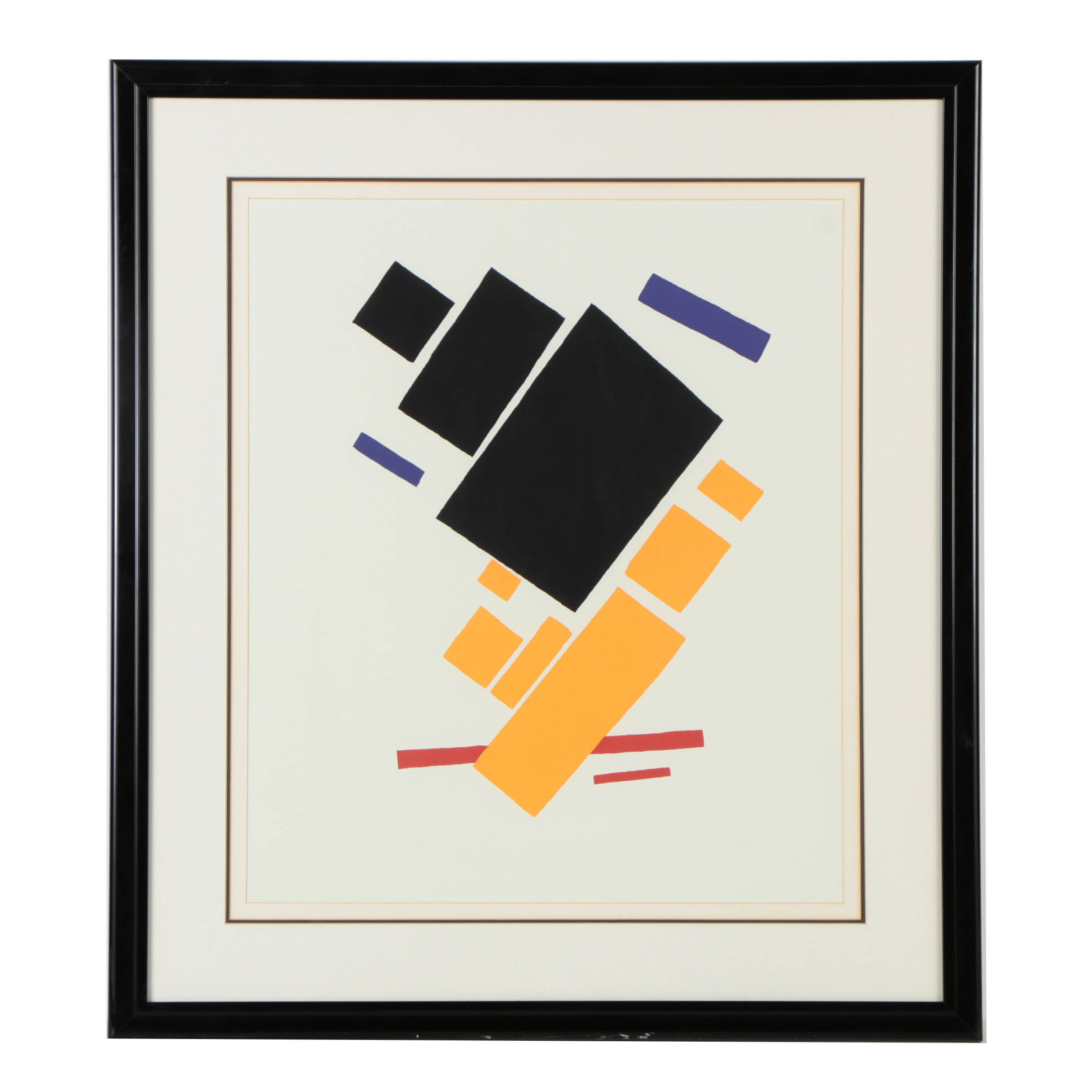 Serigraph After Kazimir Malevich's "Airplane in Flight"