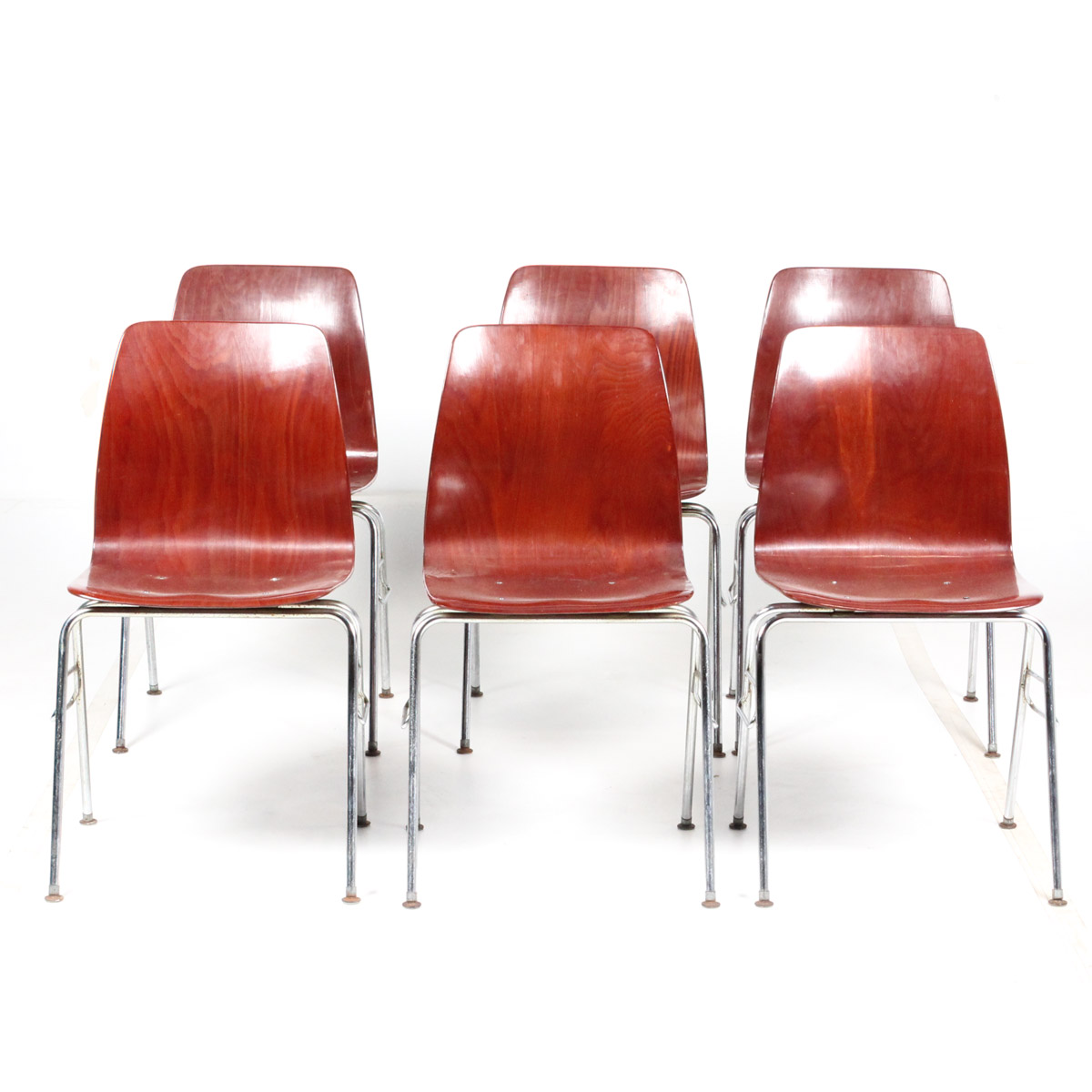 Mid Century Modern Molded Plywood Desk Chairs by Royal