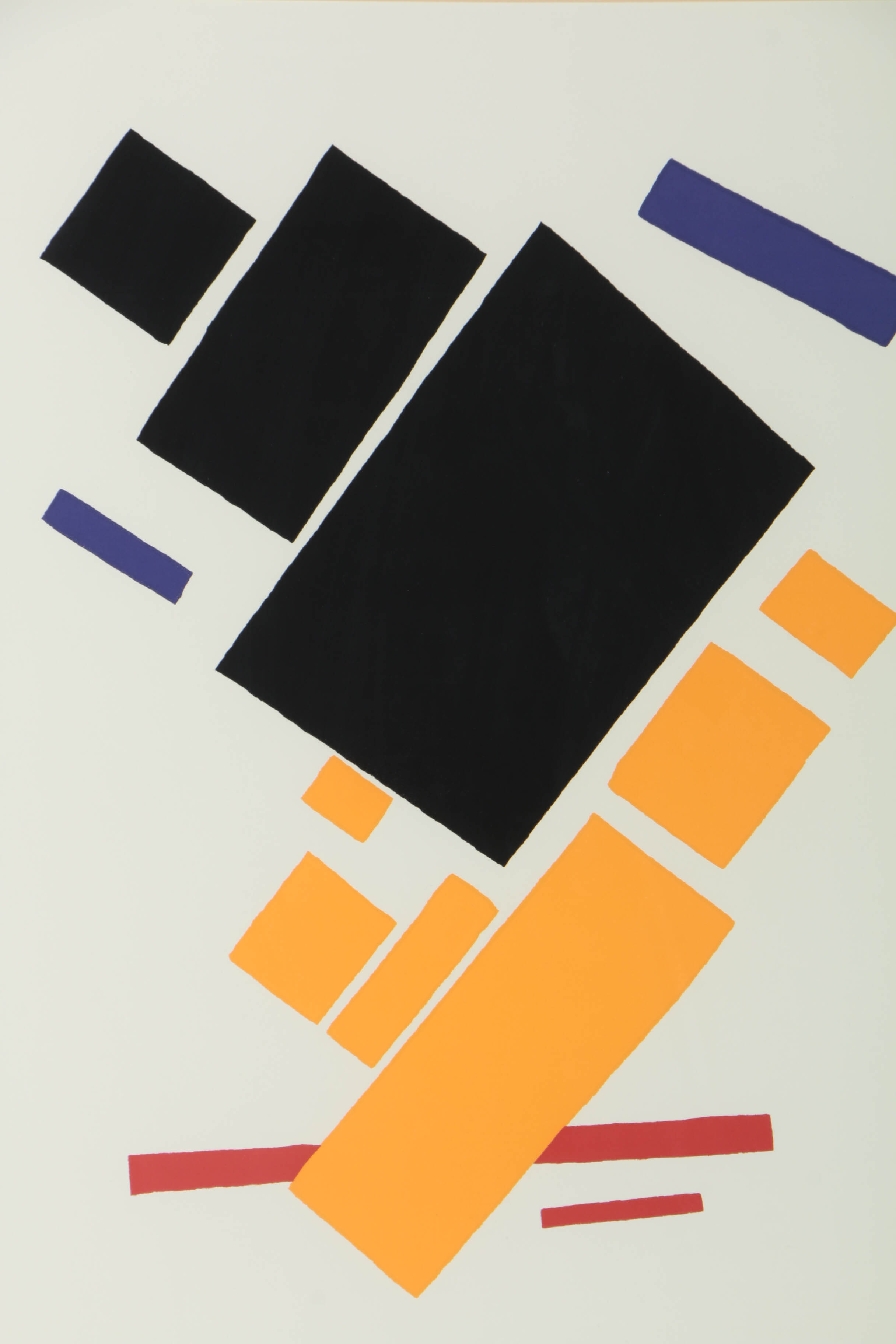 Serigraph After Kazimir Malevich's "Airplane in Flight"
