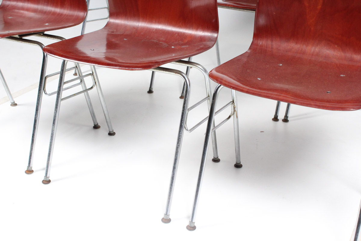 Mid Century Modern Molded Plywood Desk Chairs by Royal