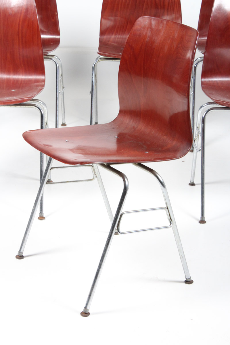 Mid Century Modern Molded Plywood Desk Chairs by Royal