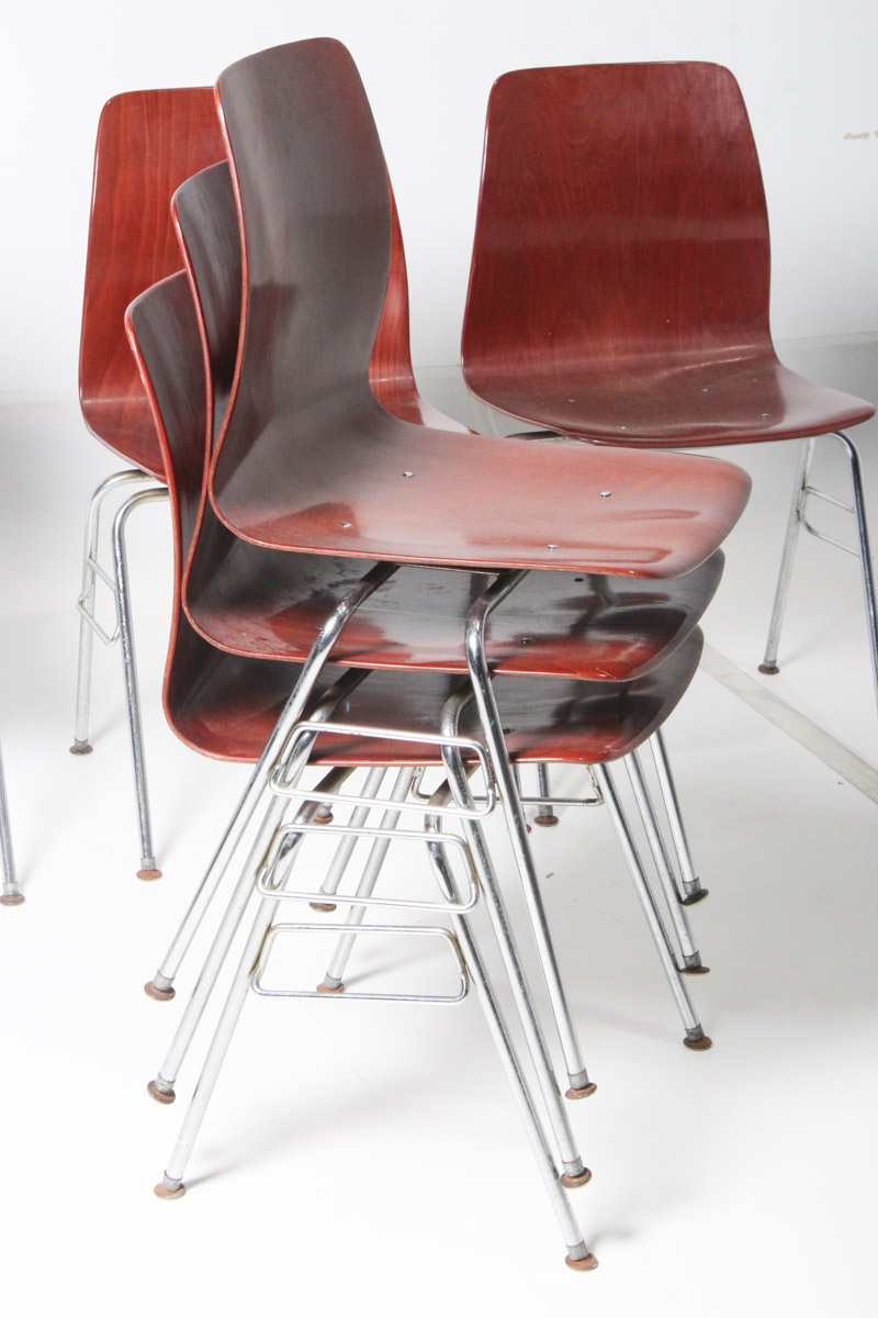 Mid Century Modern Molded Plywood Desk Chairs by Royal