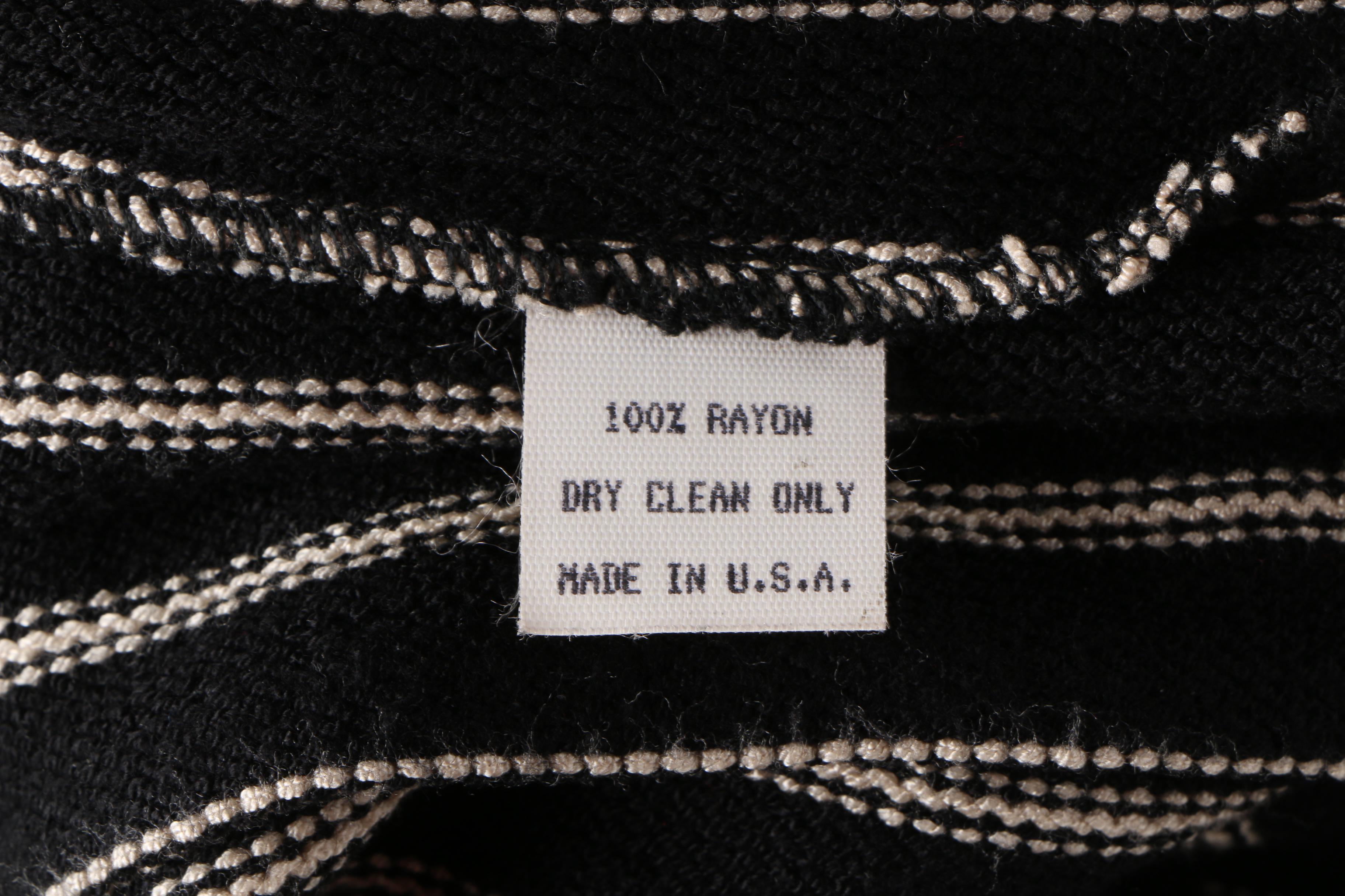 Elaris Black and White Striped Jacket