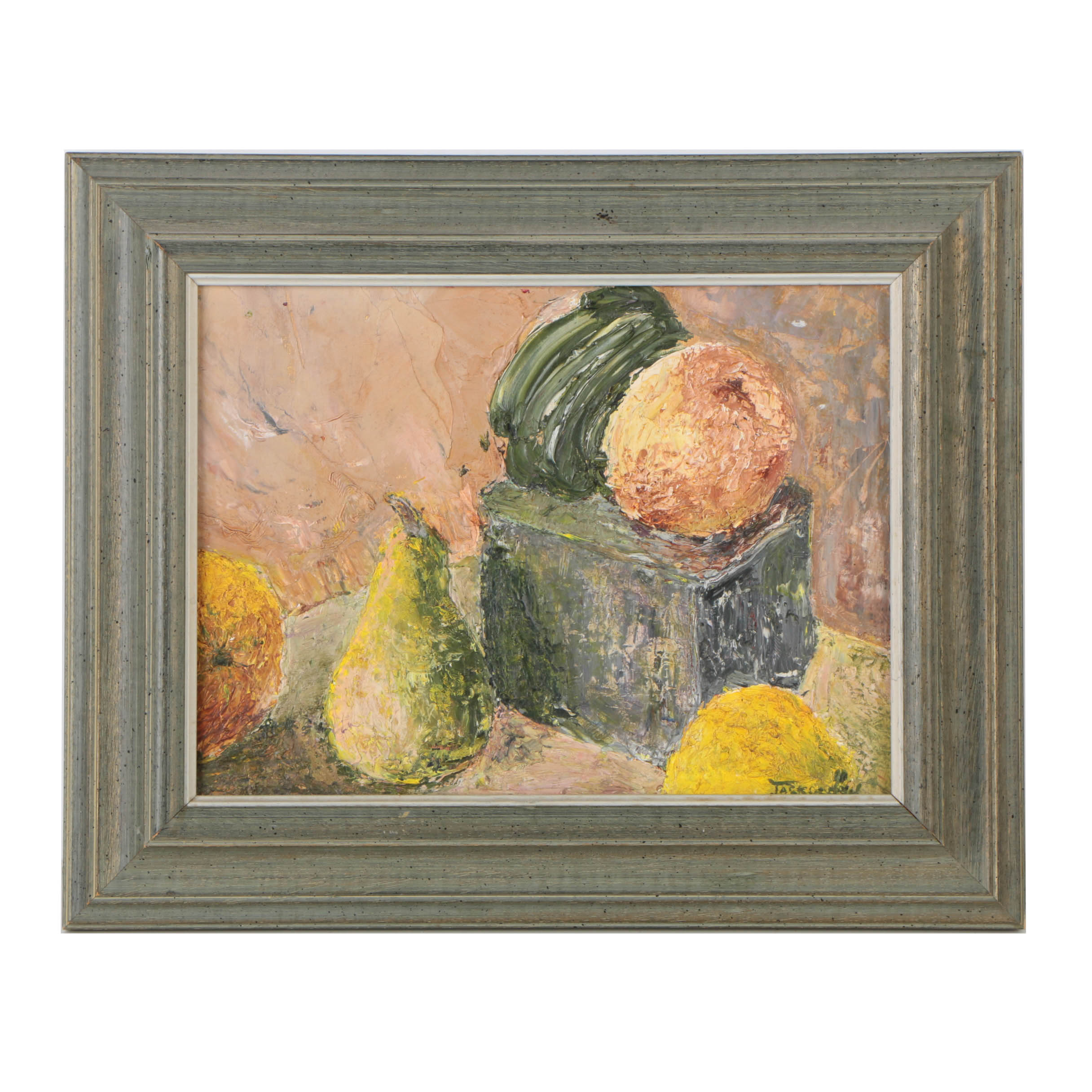 Oil Painting on Board of Still Life
