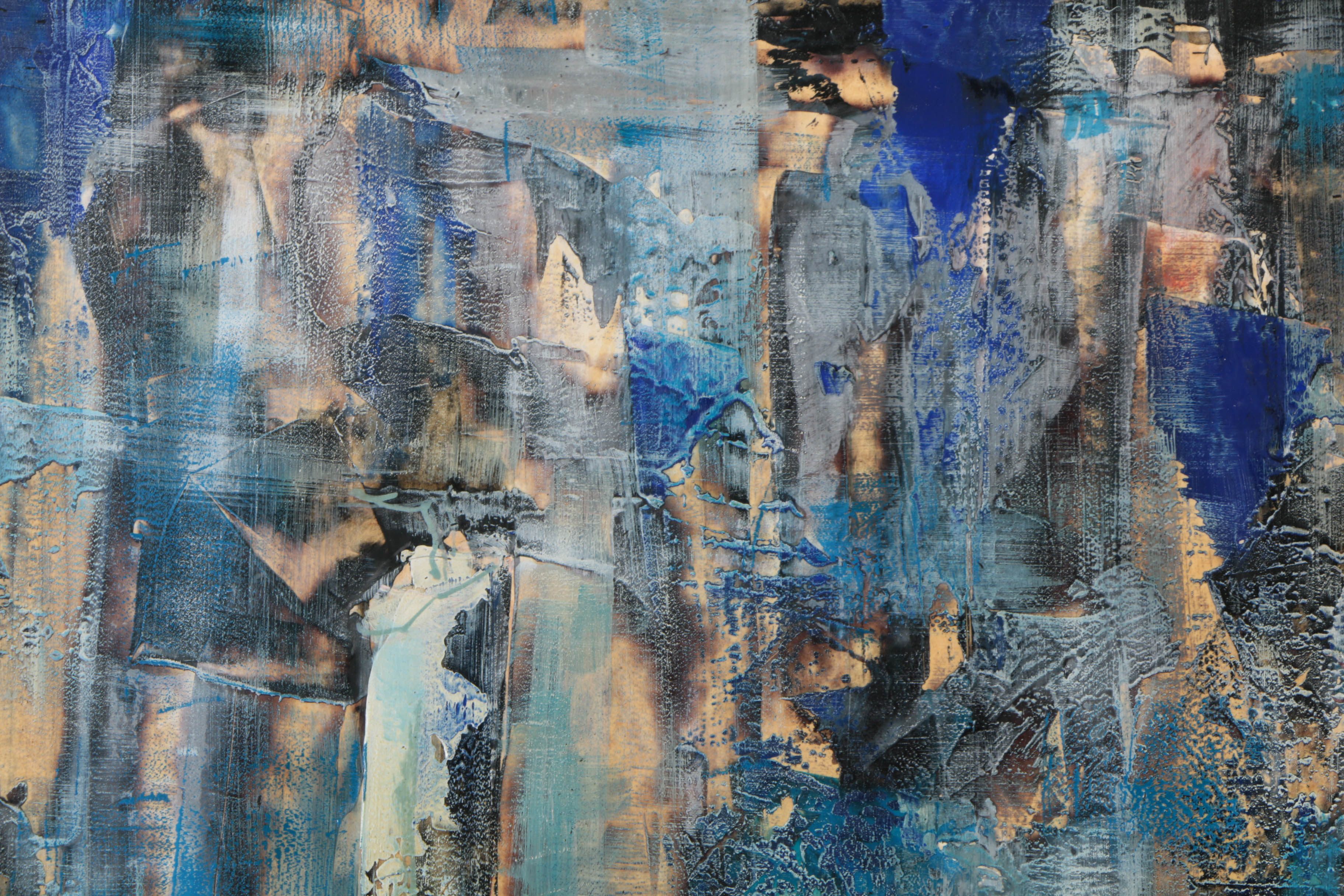 Oil Painting on Board of an Abstract Still Life