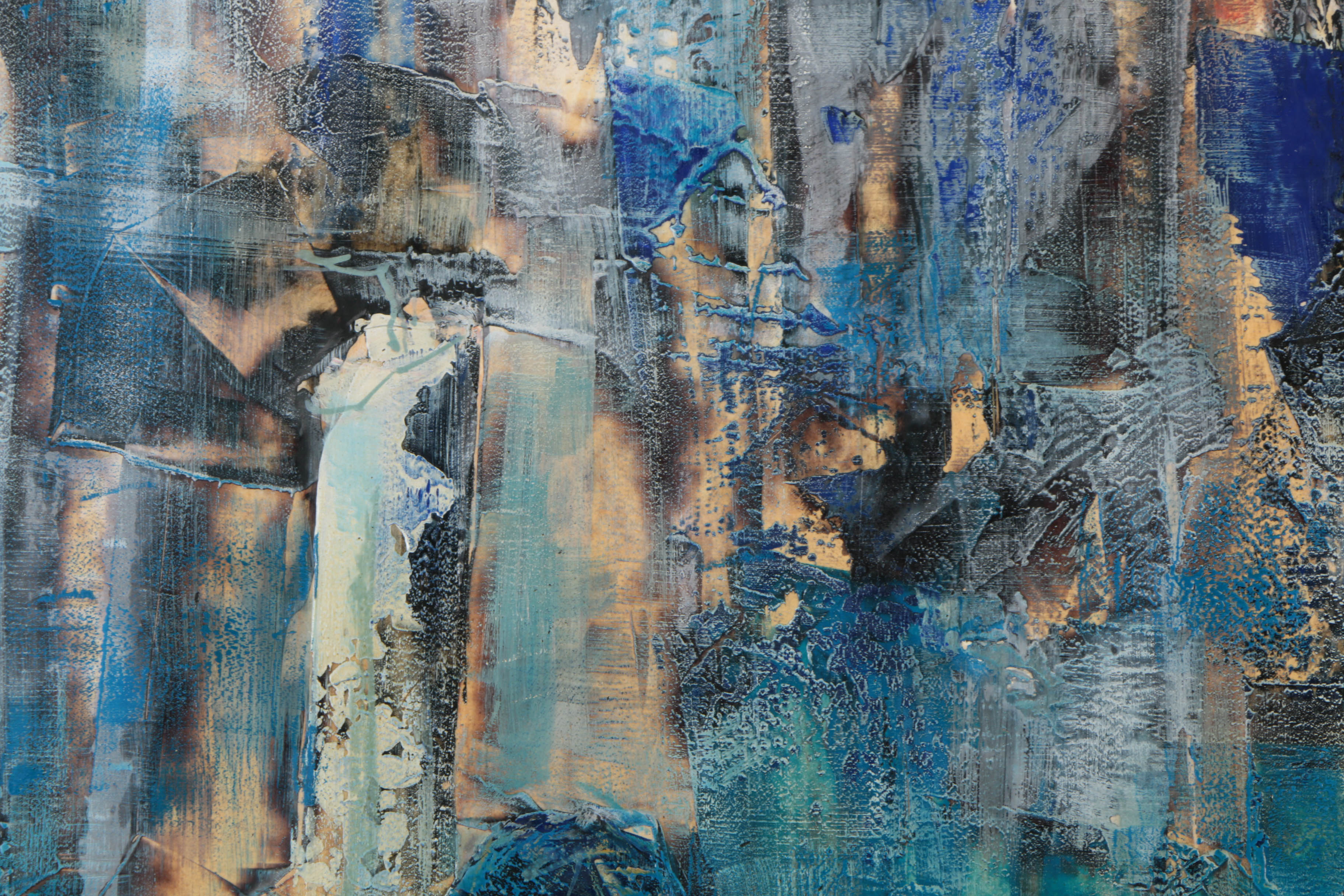 Oil Painting on Board of an Abstract Still Life