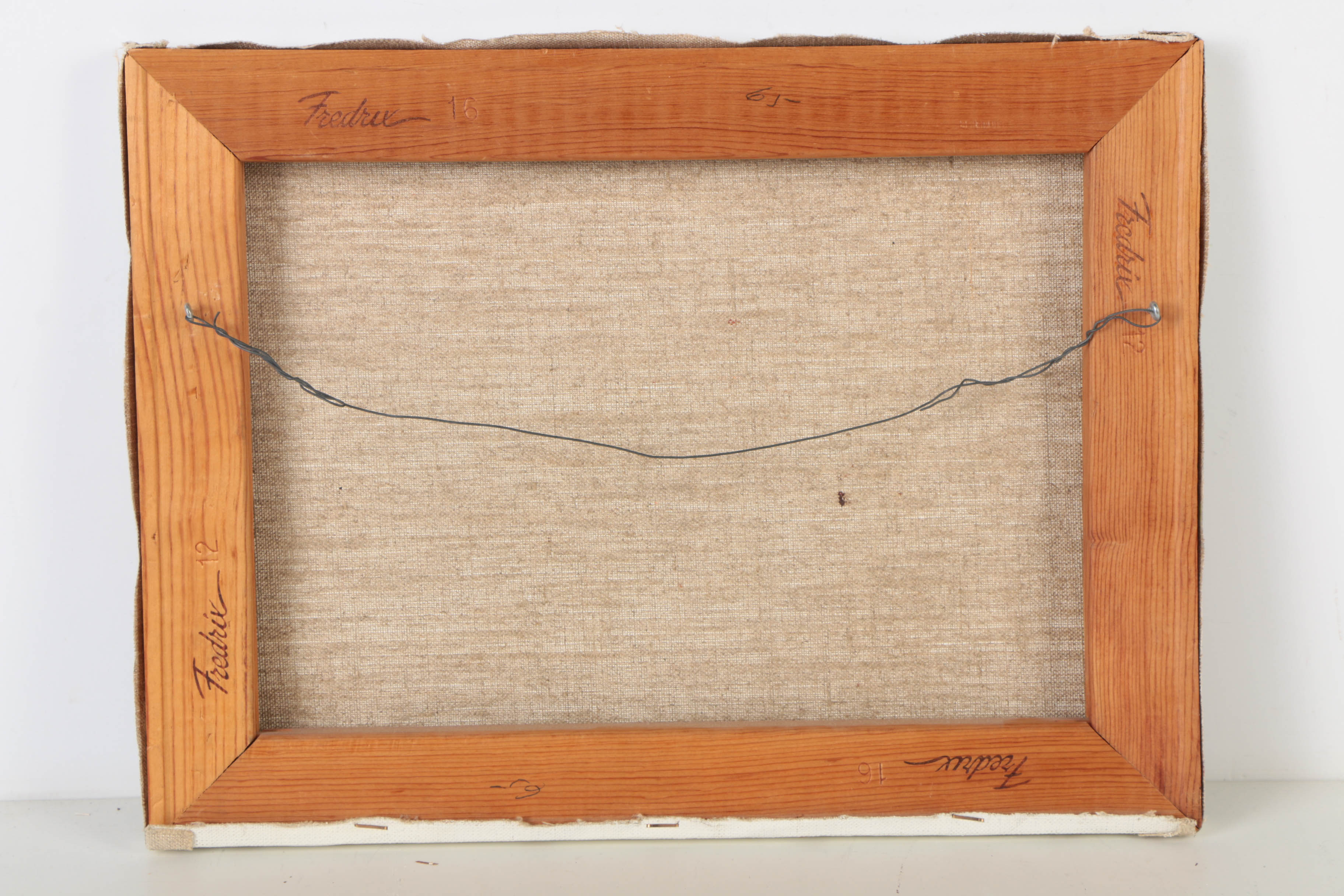 Oil Painting on Canvas of Man with Horse