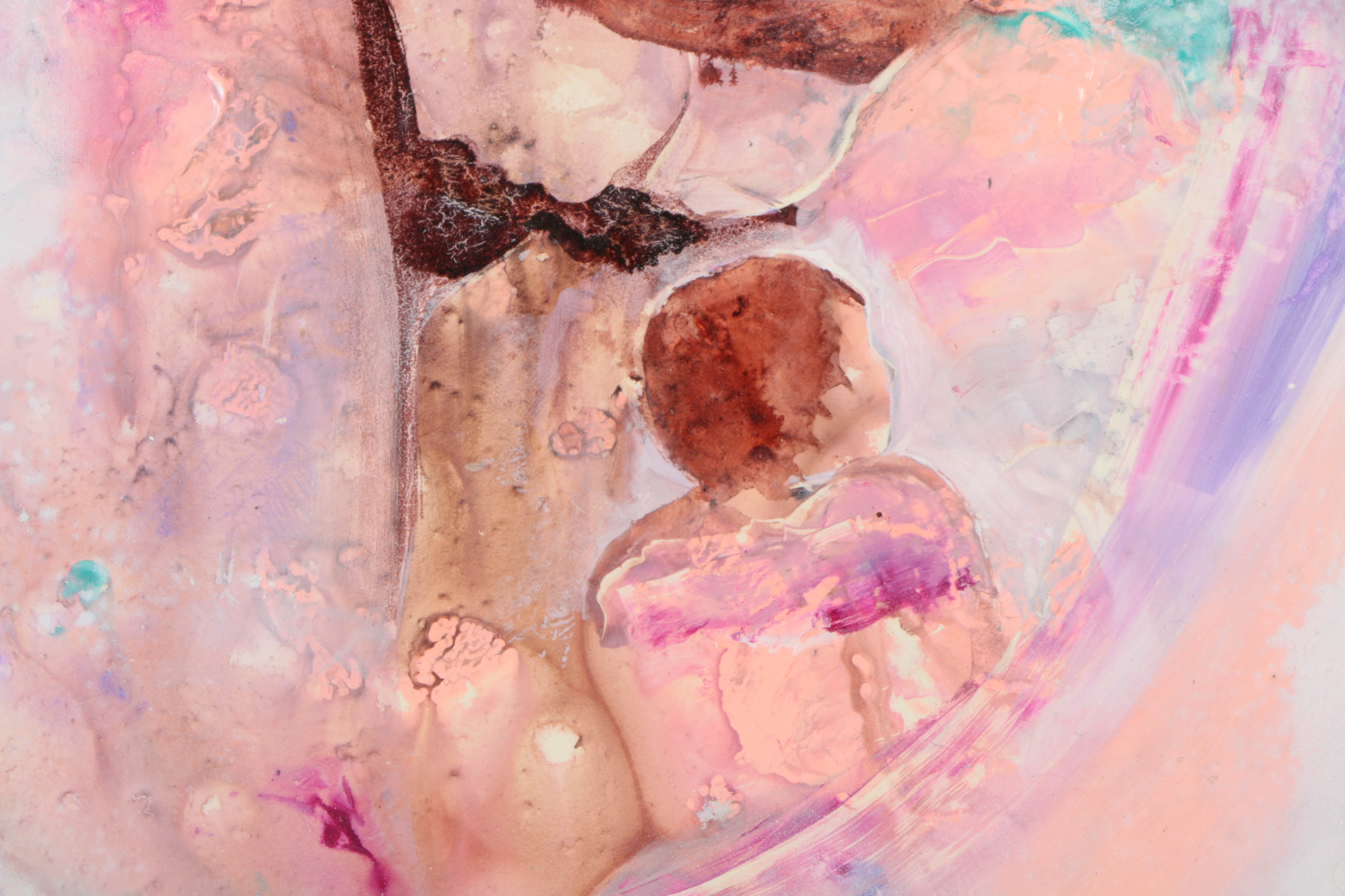 Nora Mendoza Signed Abstract Oil Painting