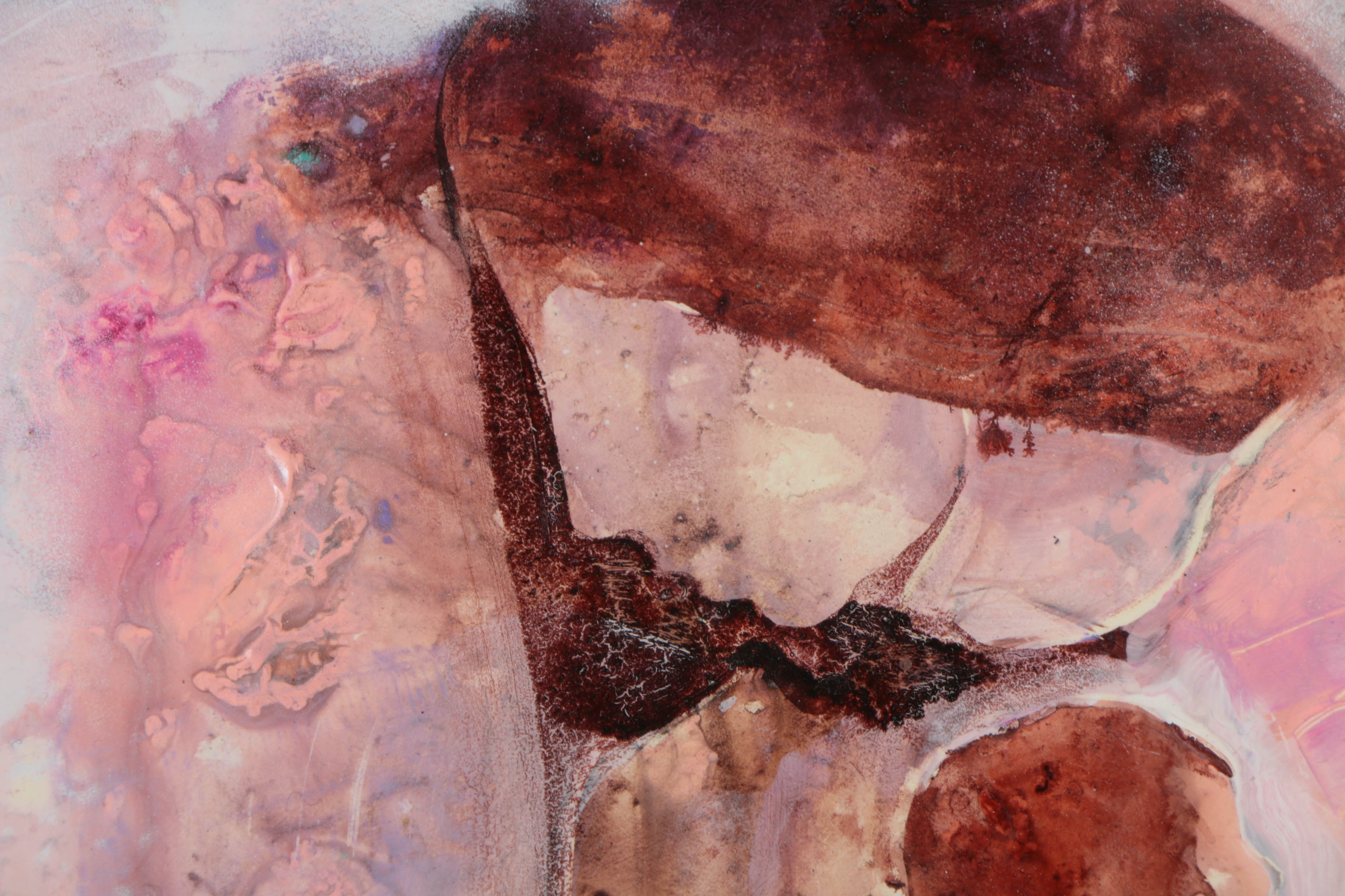 Nora Mendoza Signed Abstract Oil Painting