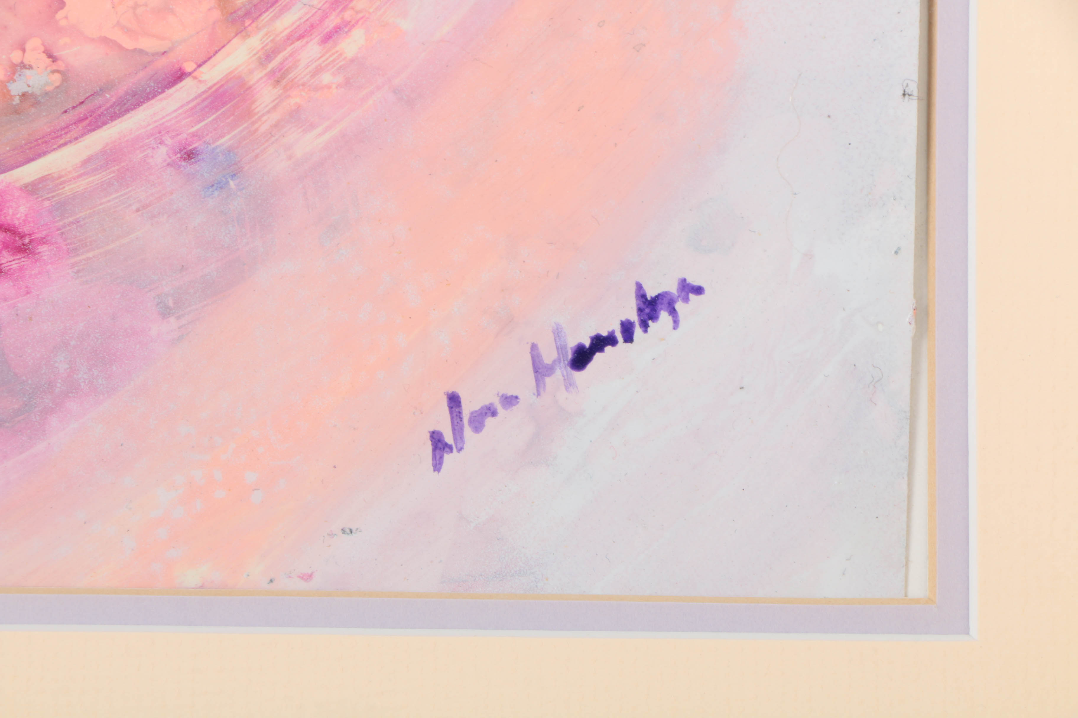 Nora Mendoza Signed Abstract Oil Painting