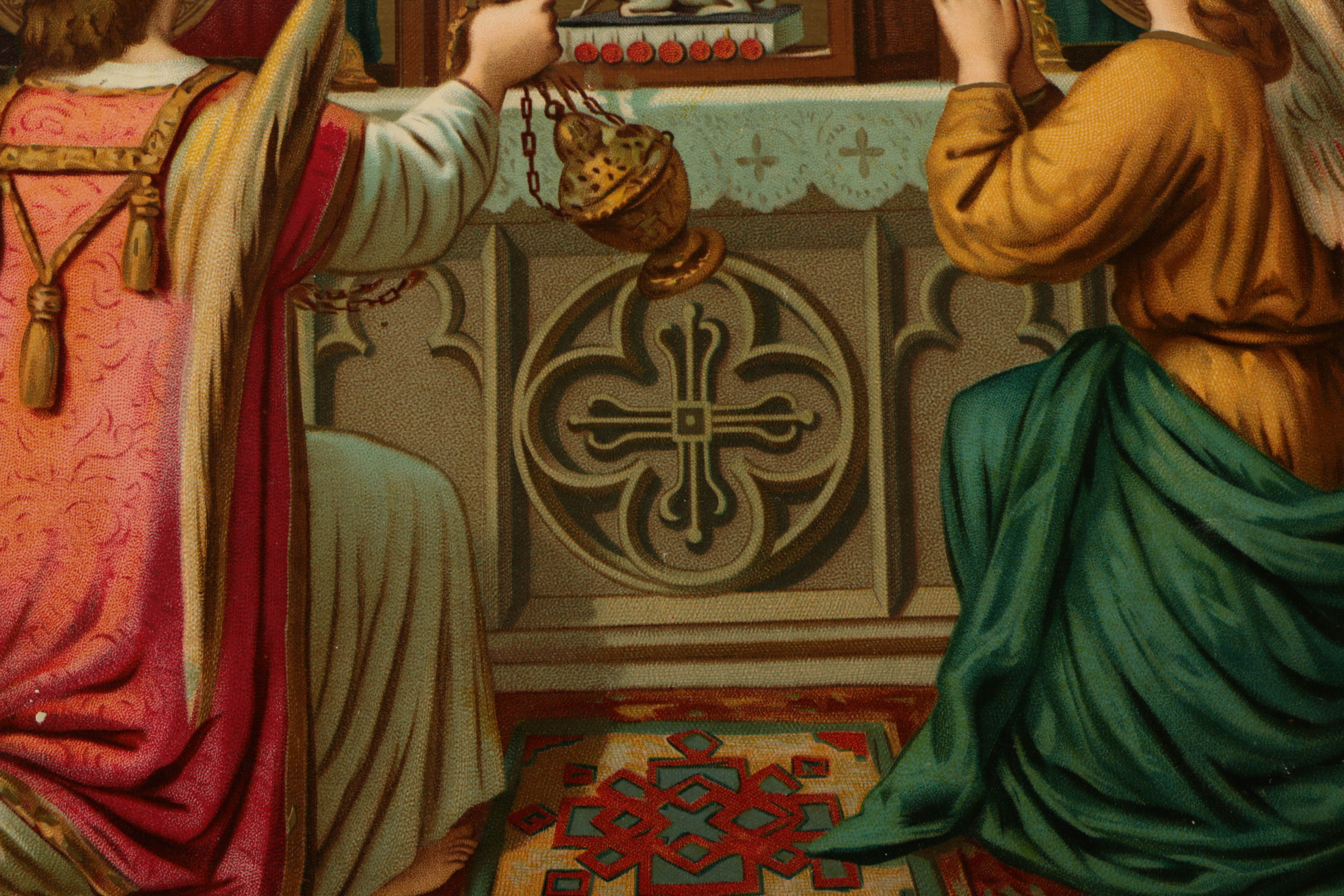 Five Chromolithograph Religious Prints