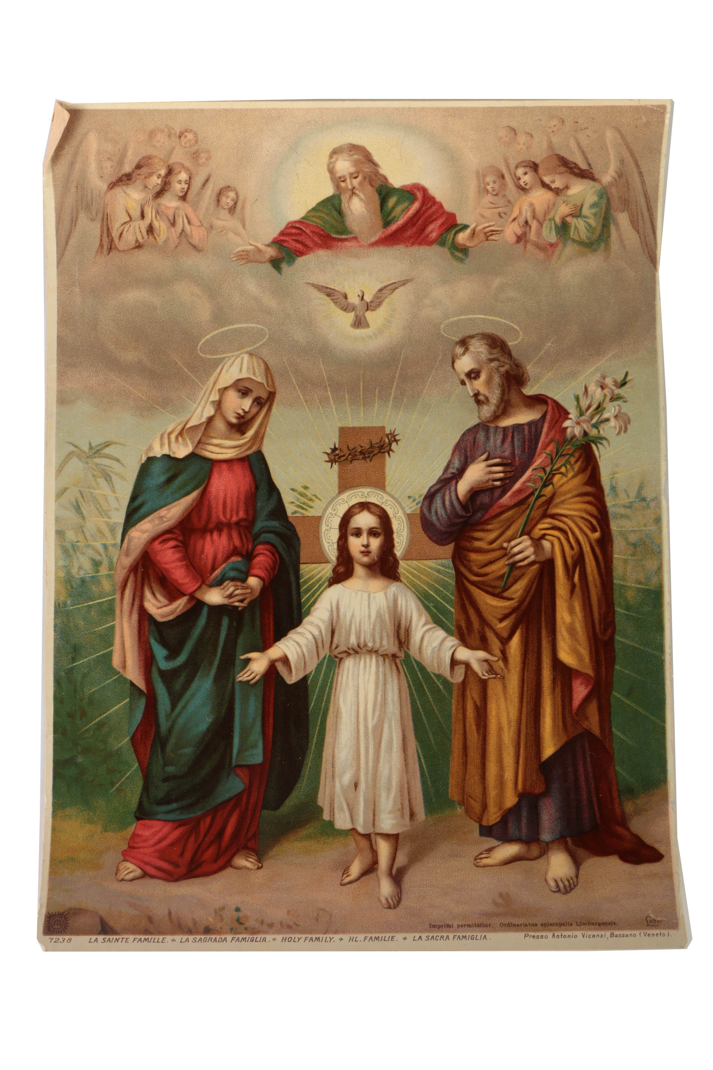 Five Chromolithograph Religious Prints