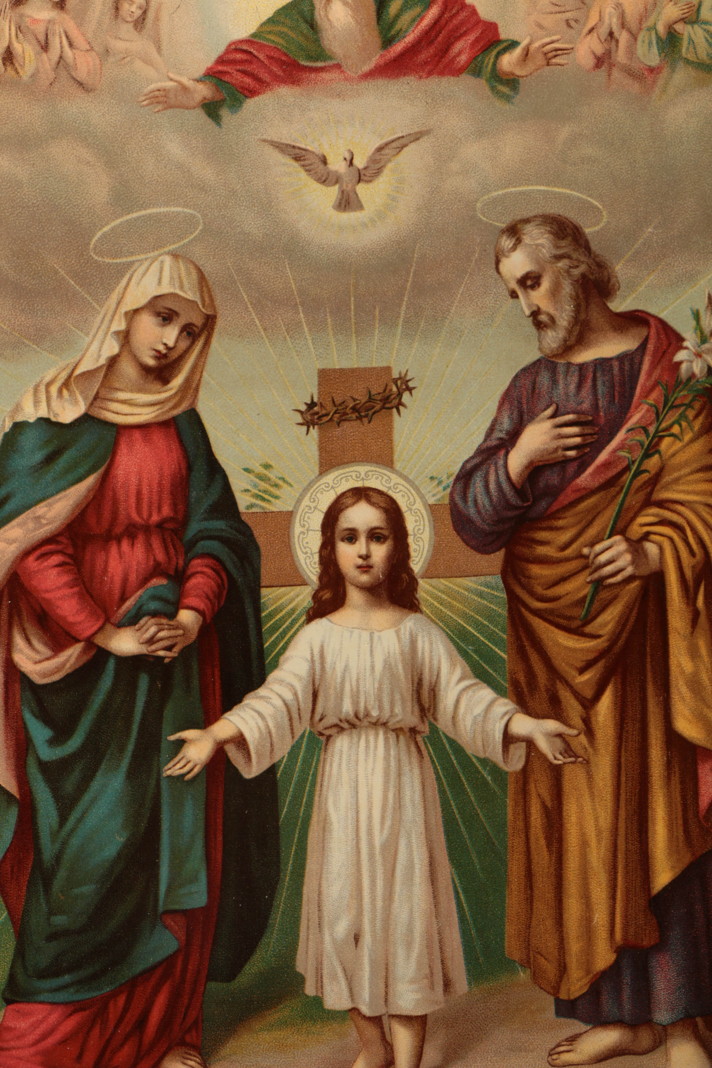 Five Chromolithograph Religious Prints