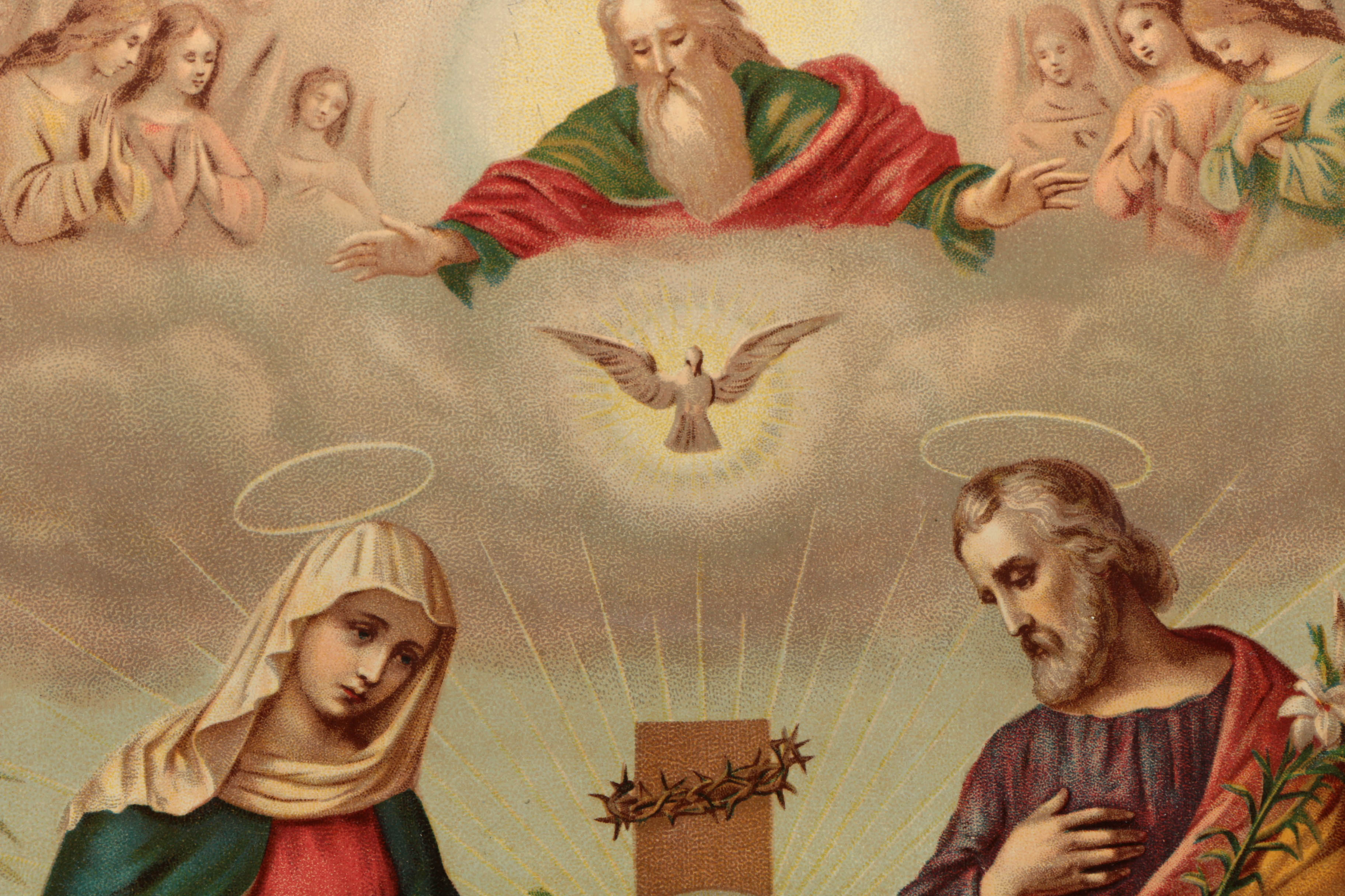 Five Chromolithograph Religious Prints