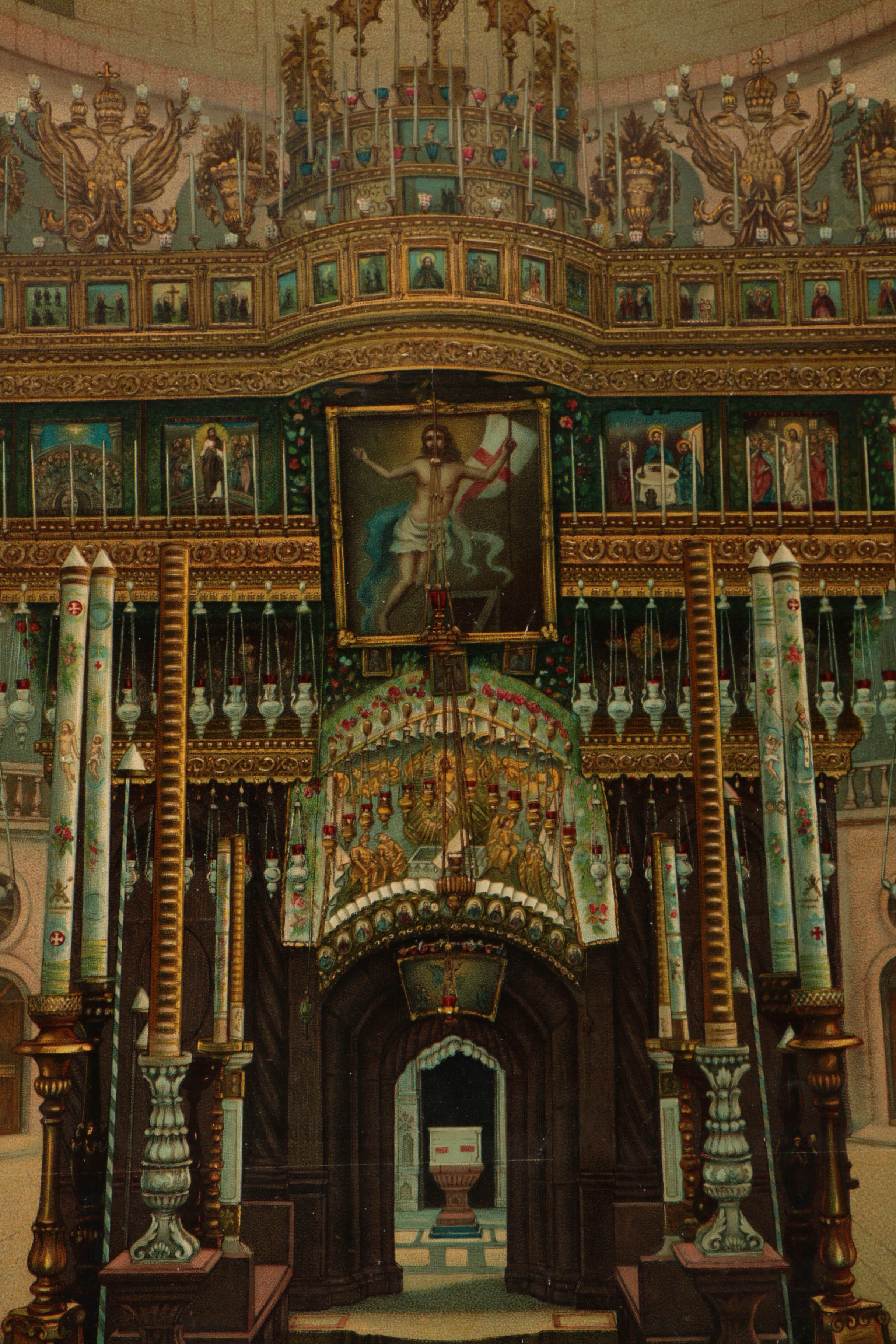 Five Chromolithograph Religious Prints