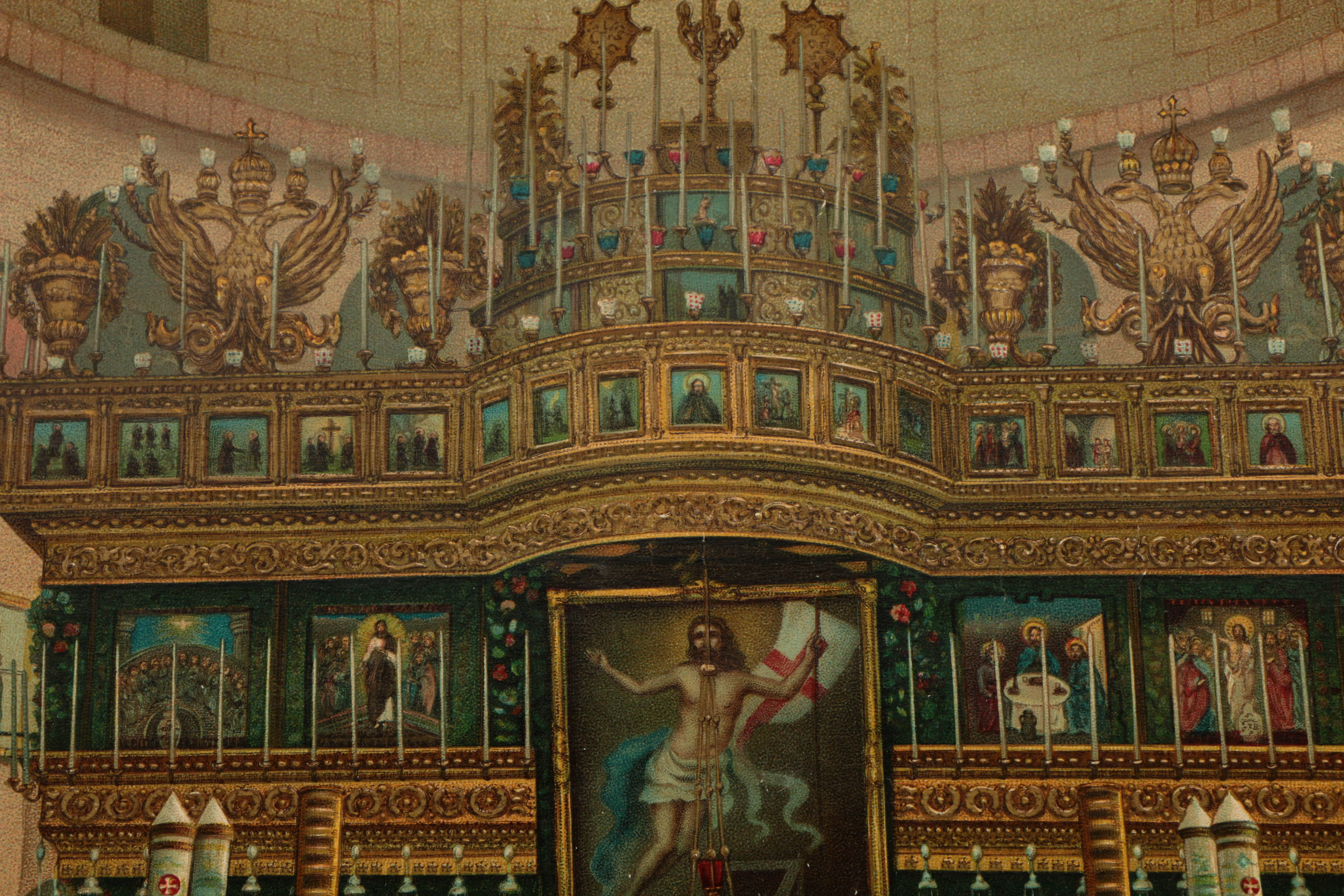 Five Chromolithograph Religious Prints