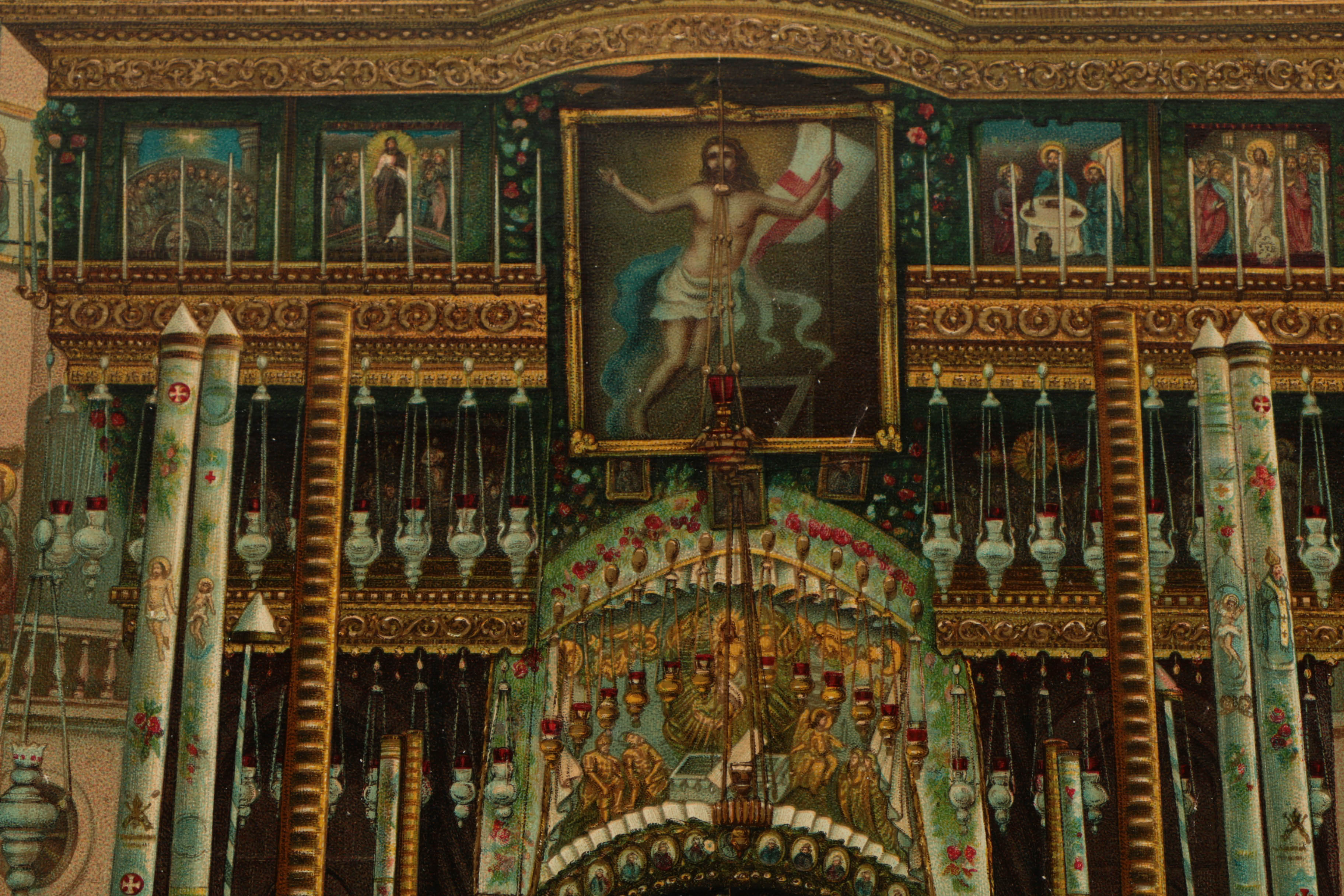 Five Chromolithograph Religious Prints