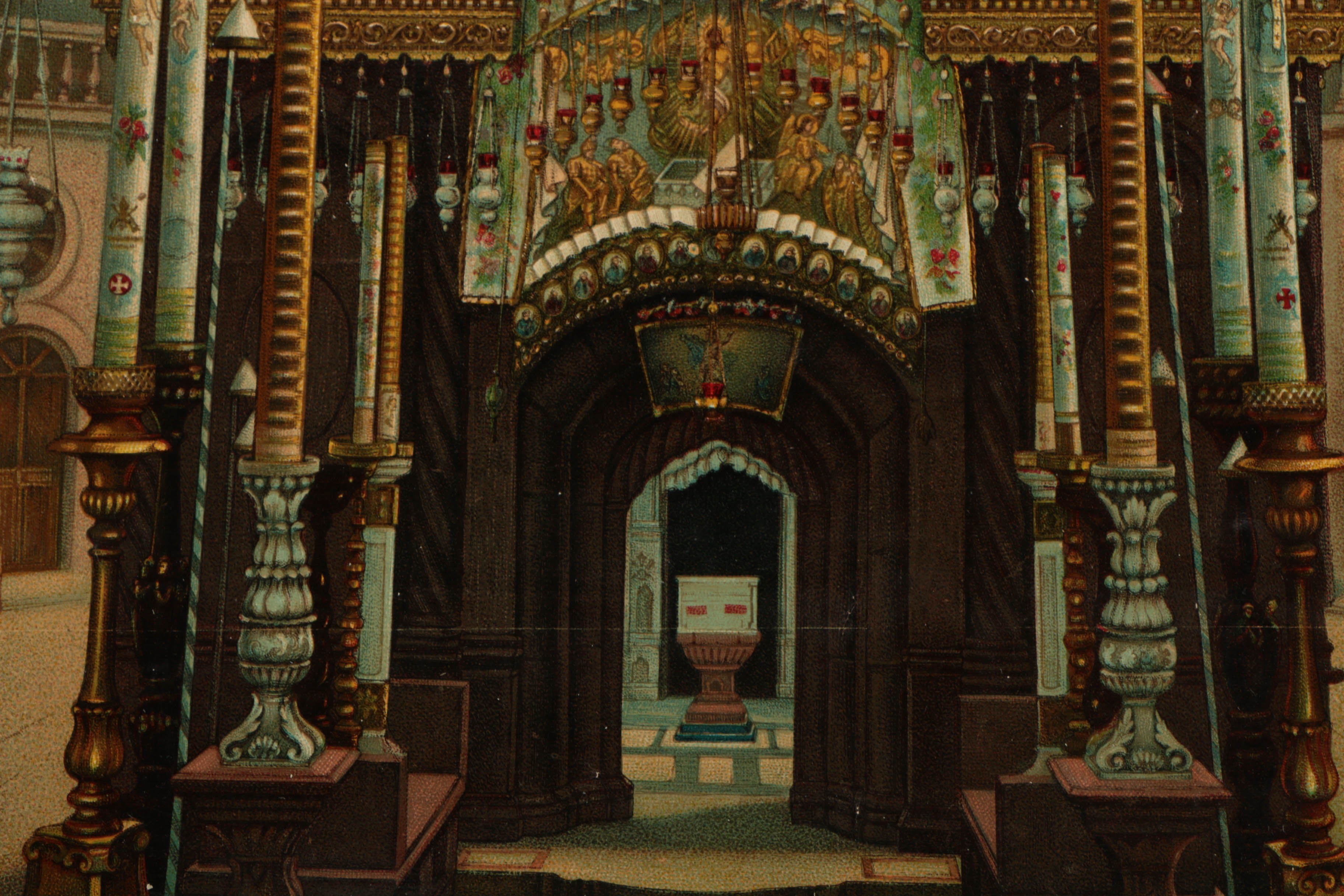 Five Chromolithograph Religious Prints