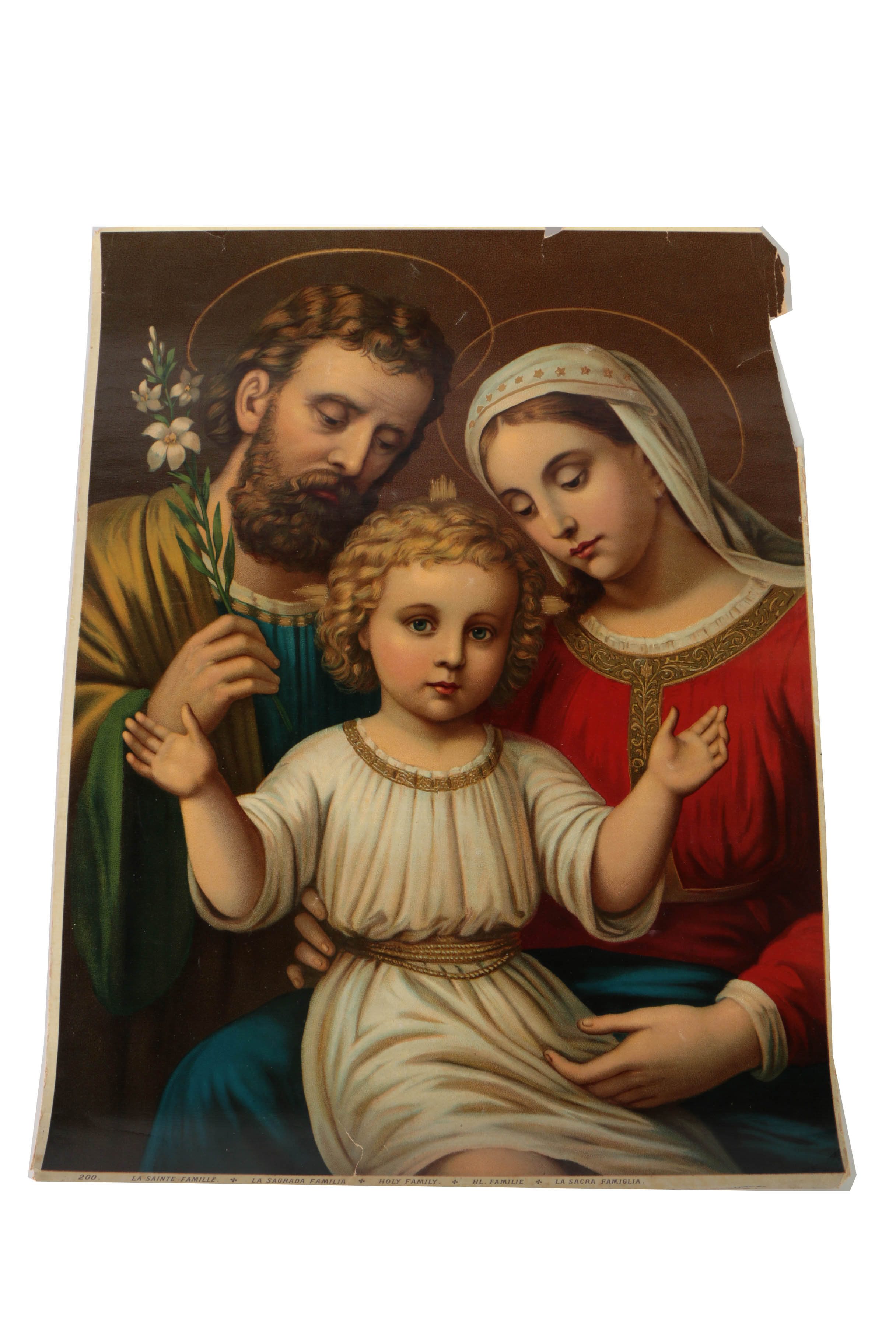 Five Chromolithograph Religious Prints