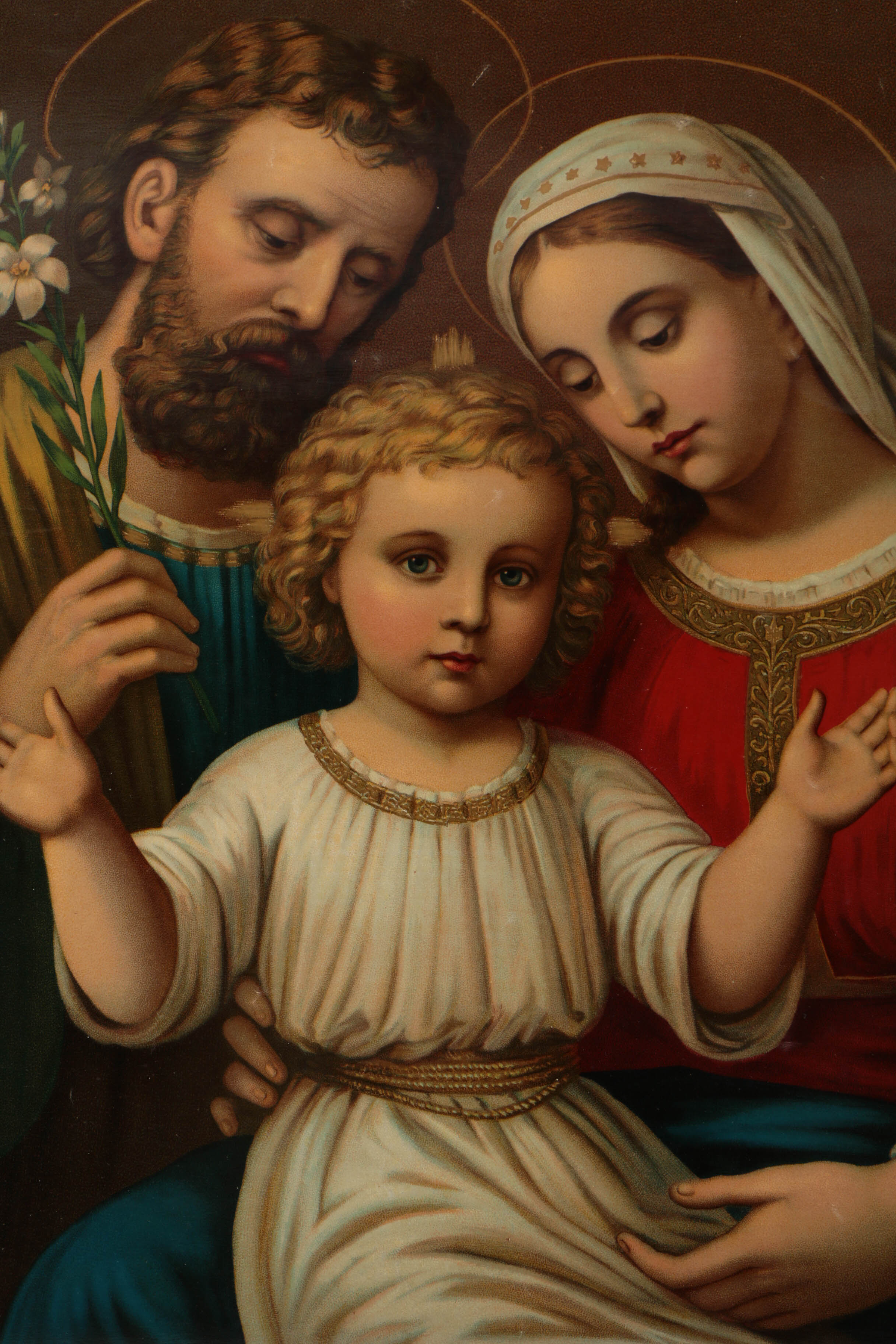 Five Chromolithograph Religious Prints