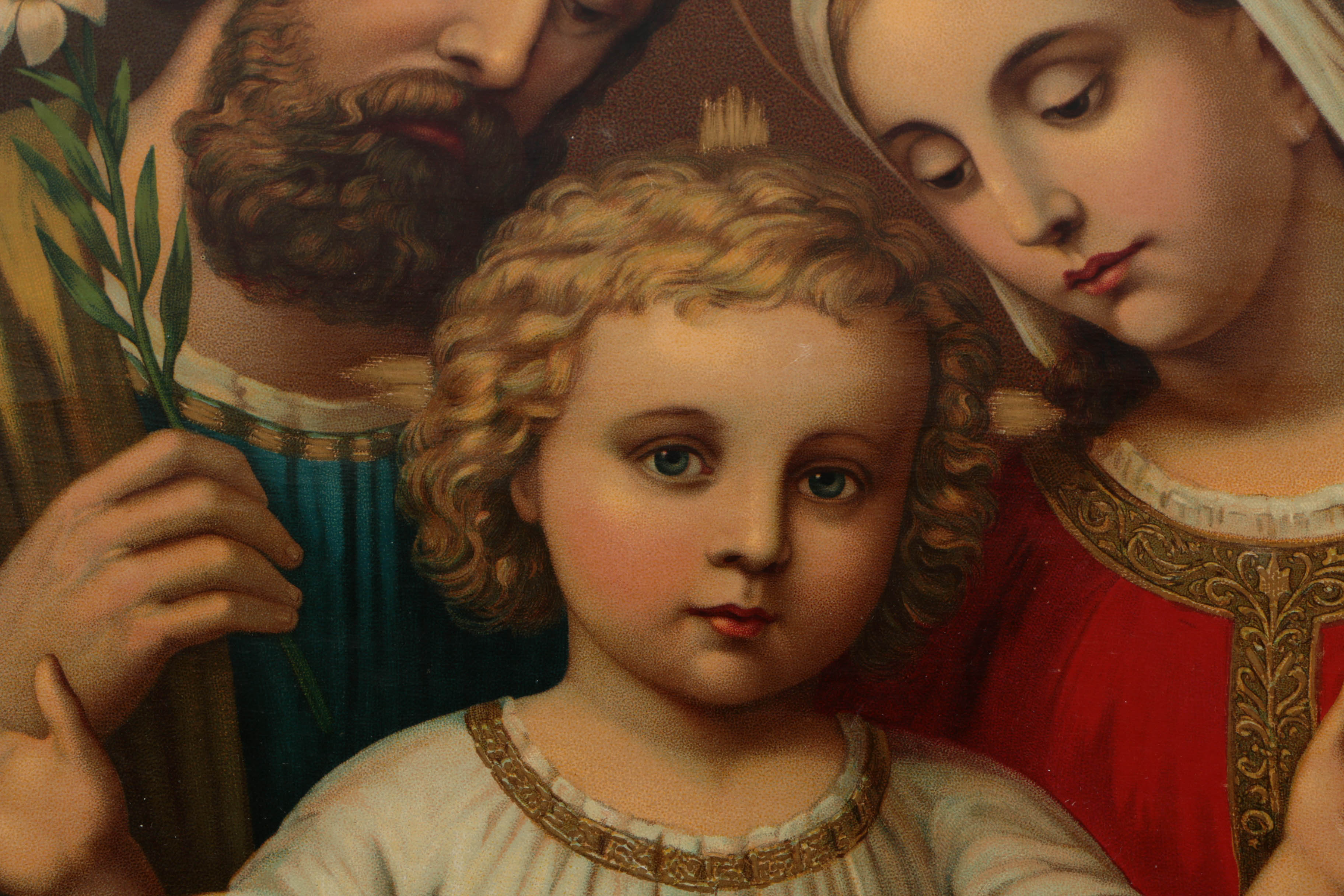 Five Chromolithograph Religious Prints