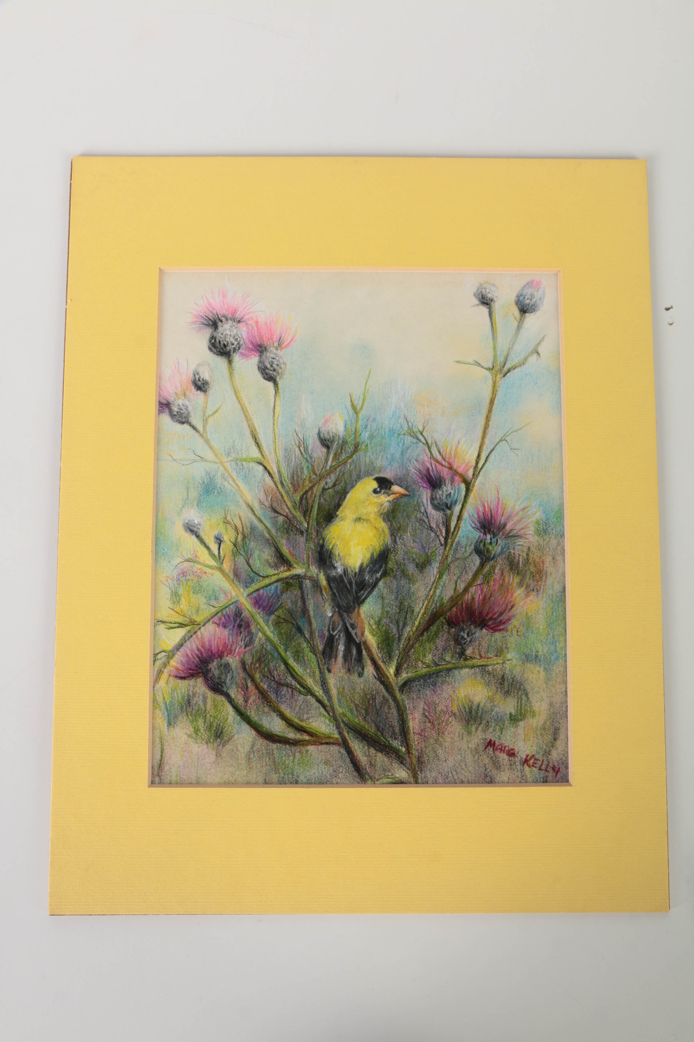 Grouping of Drawings and Paintings Including East Asian Style Piece