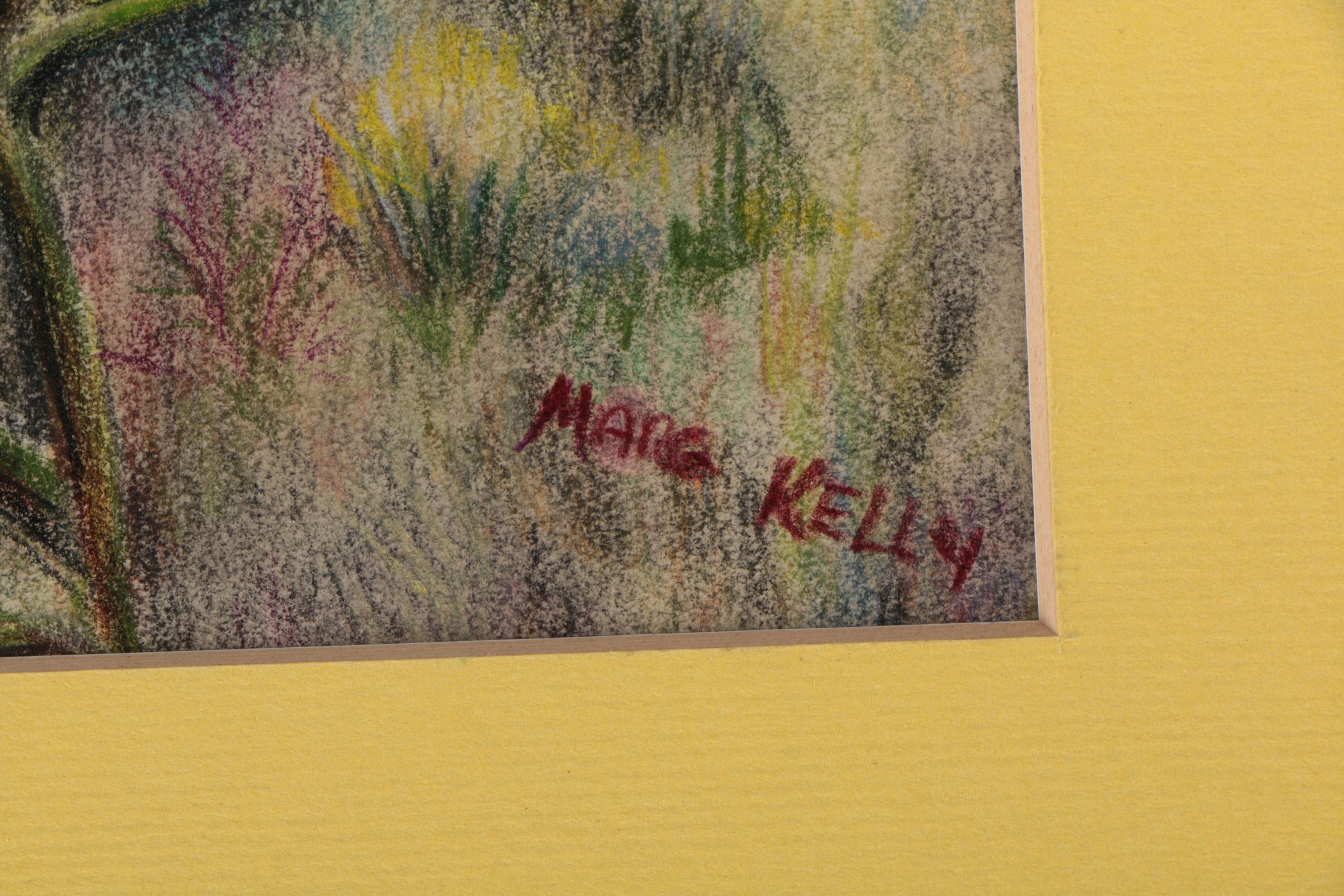 Grouping of Drawings and Paintings Including East Asian Style Piece