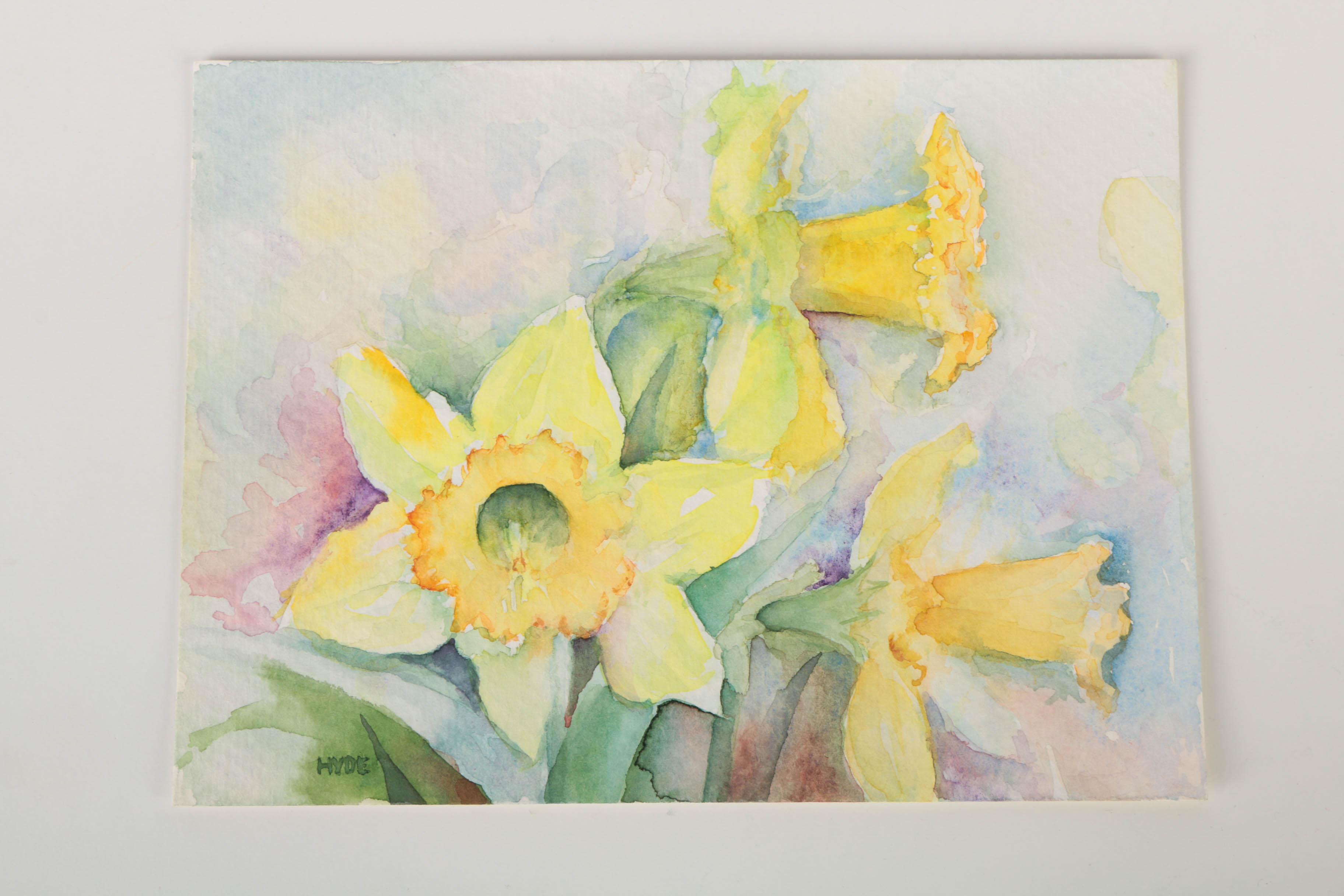 Grouping of Drawings and Paintings Including East Asian Style Piece