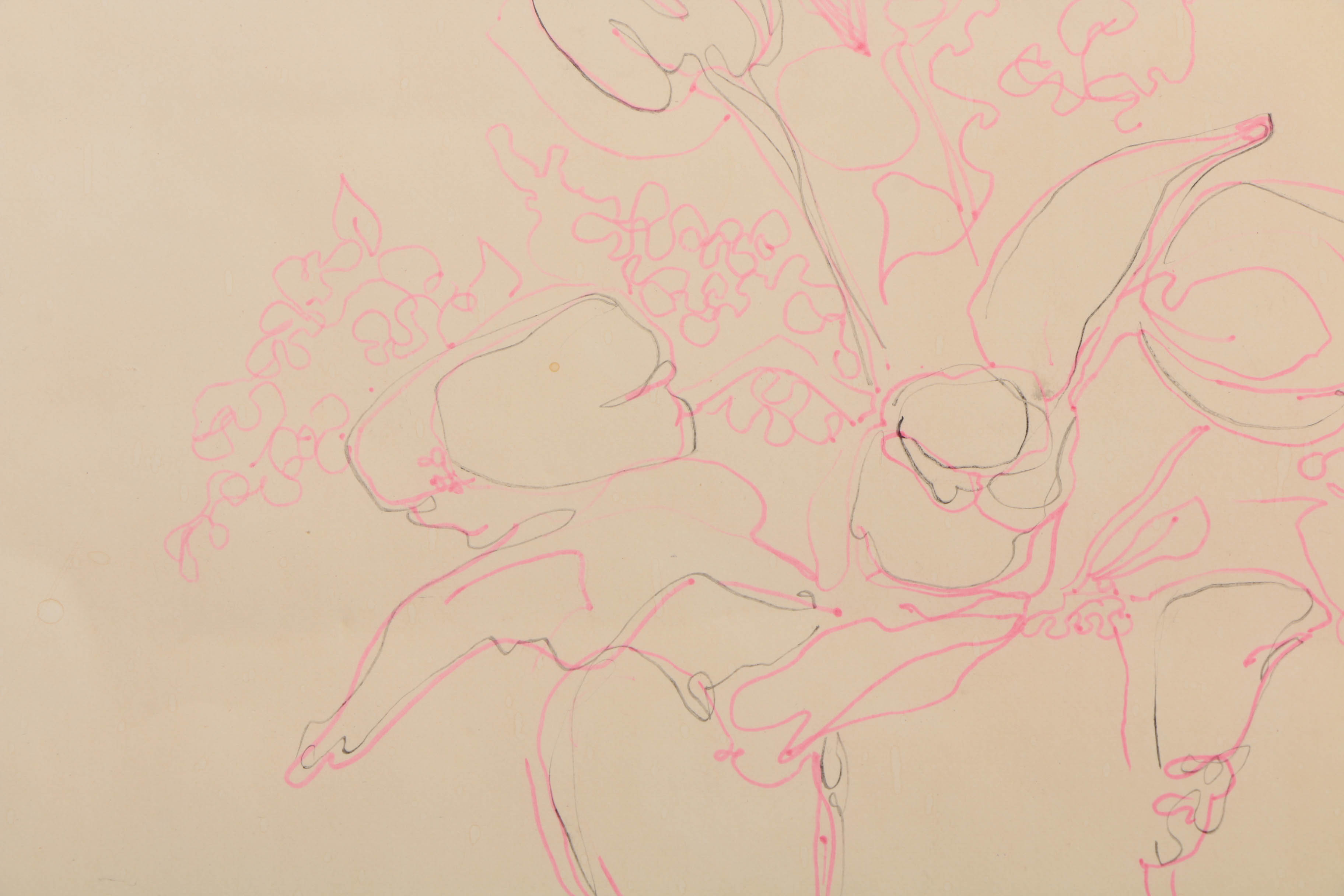 Grouping of Drawings and Paintings Including East Asian Style Piece