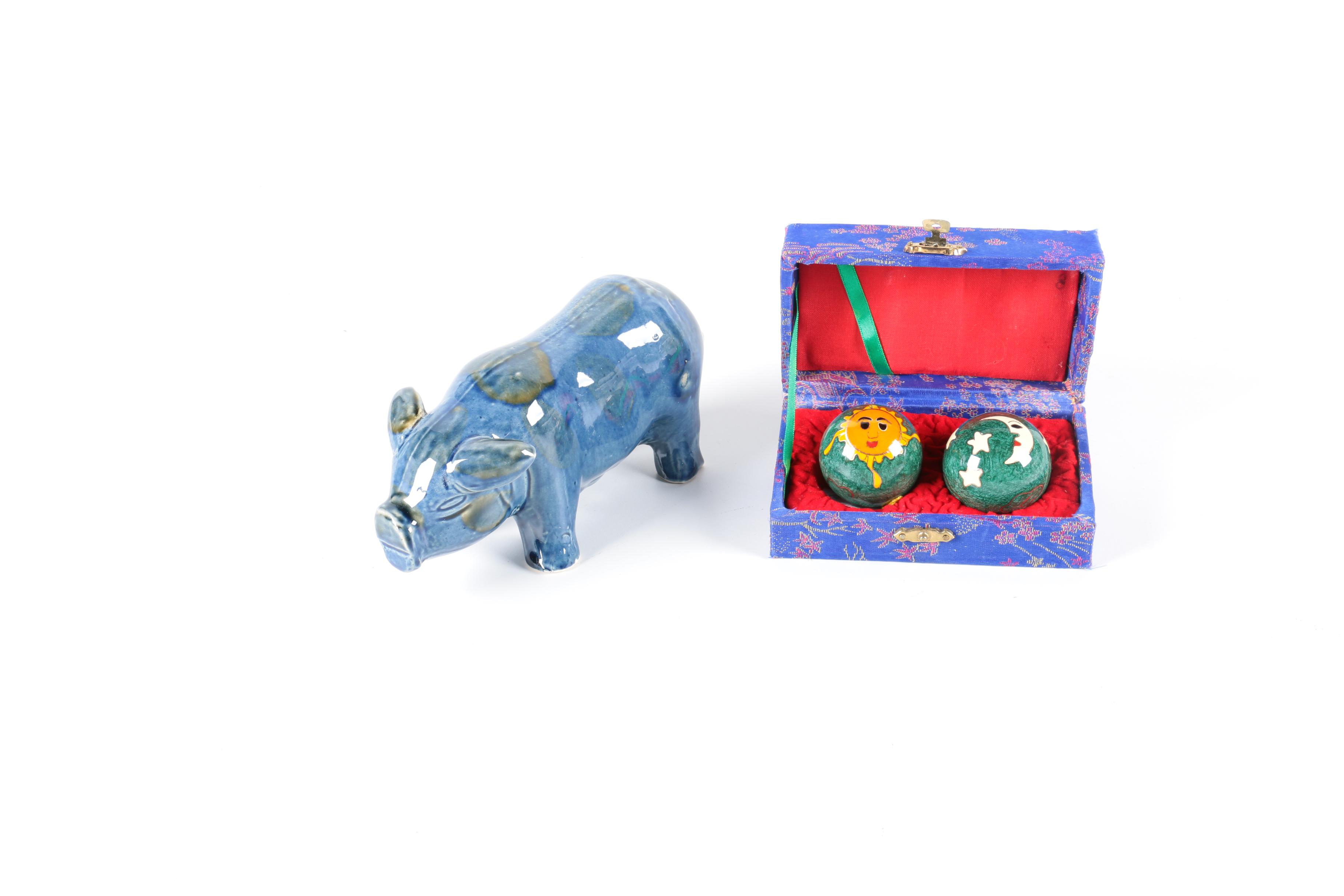 Decor Assortment Including Vases and Figurines