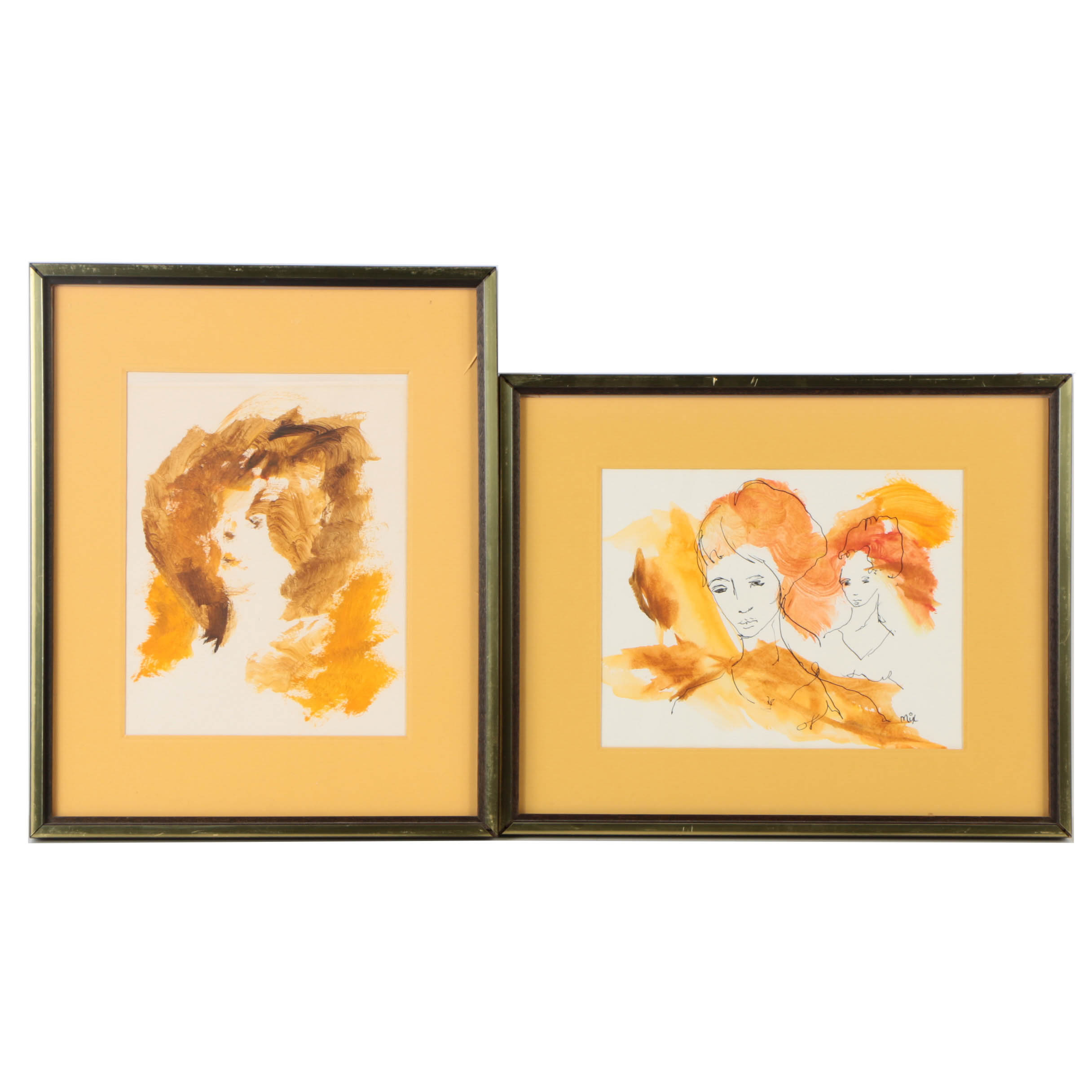 Watercolor Paintings of Figurative Imagery