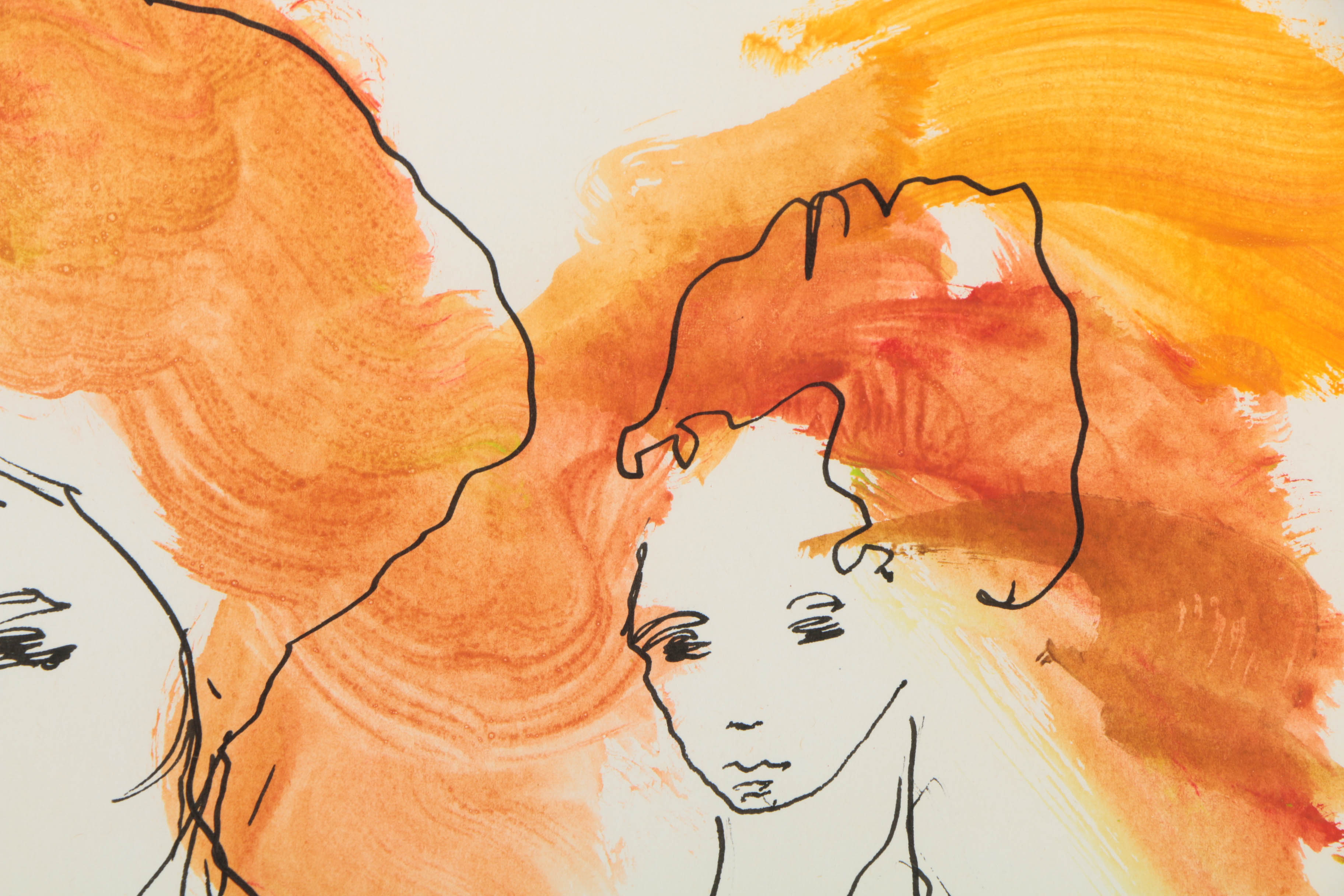 Watercolor Paintings of Figurative Imagery