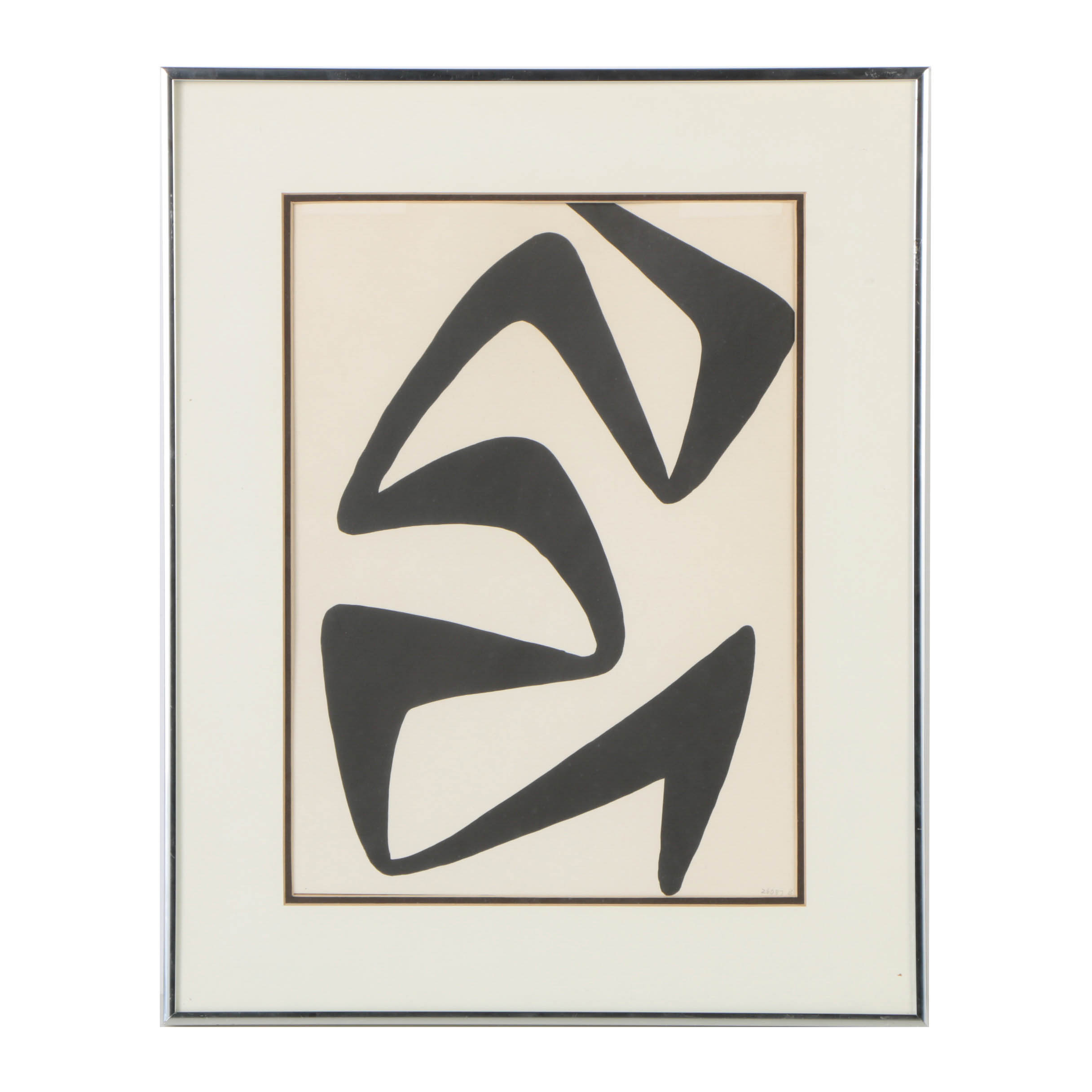 Lithograph on Paper After Alexander Calder's "Stabile"