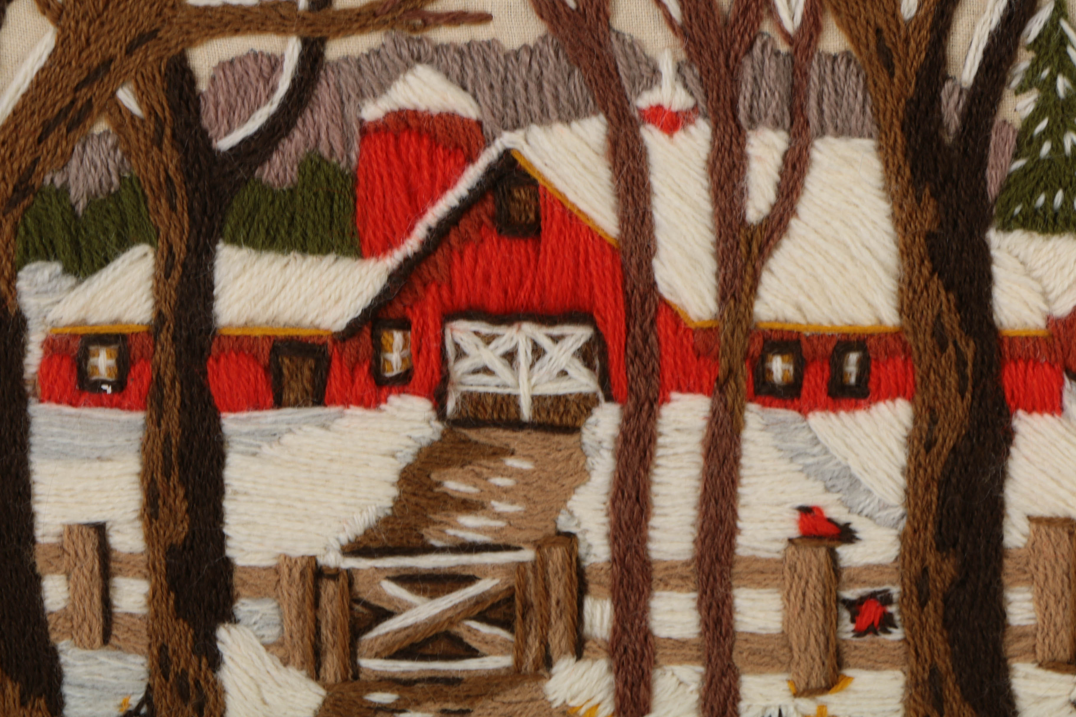 Two Hand Embroidered Art Pieces